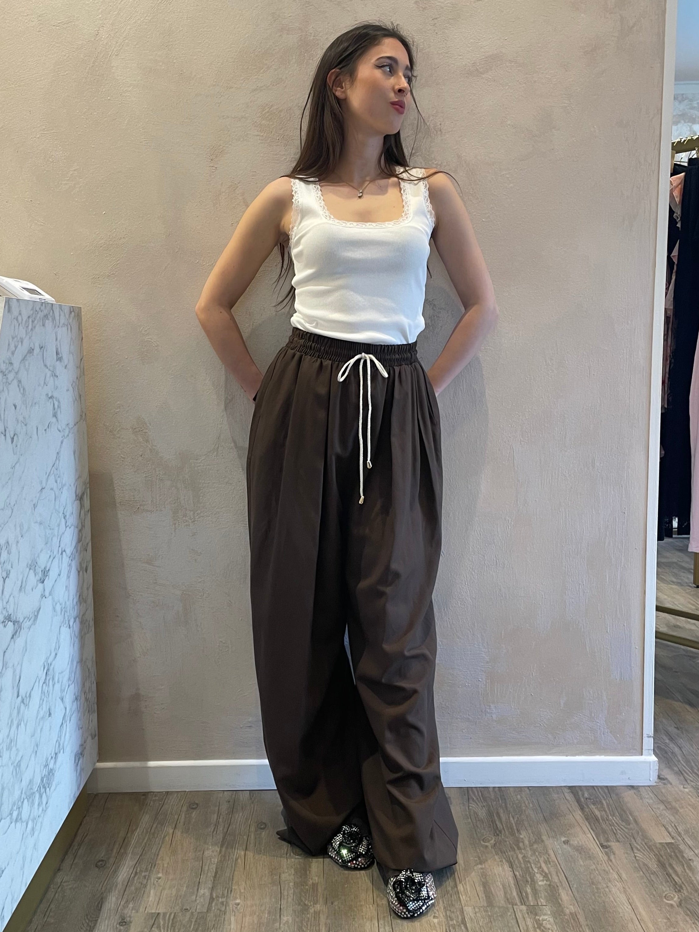 Pantalone lino e viscosa - Vicolo