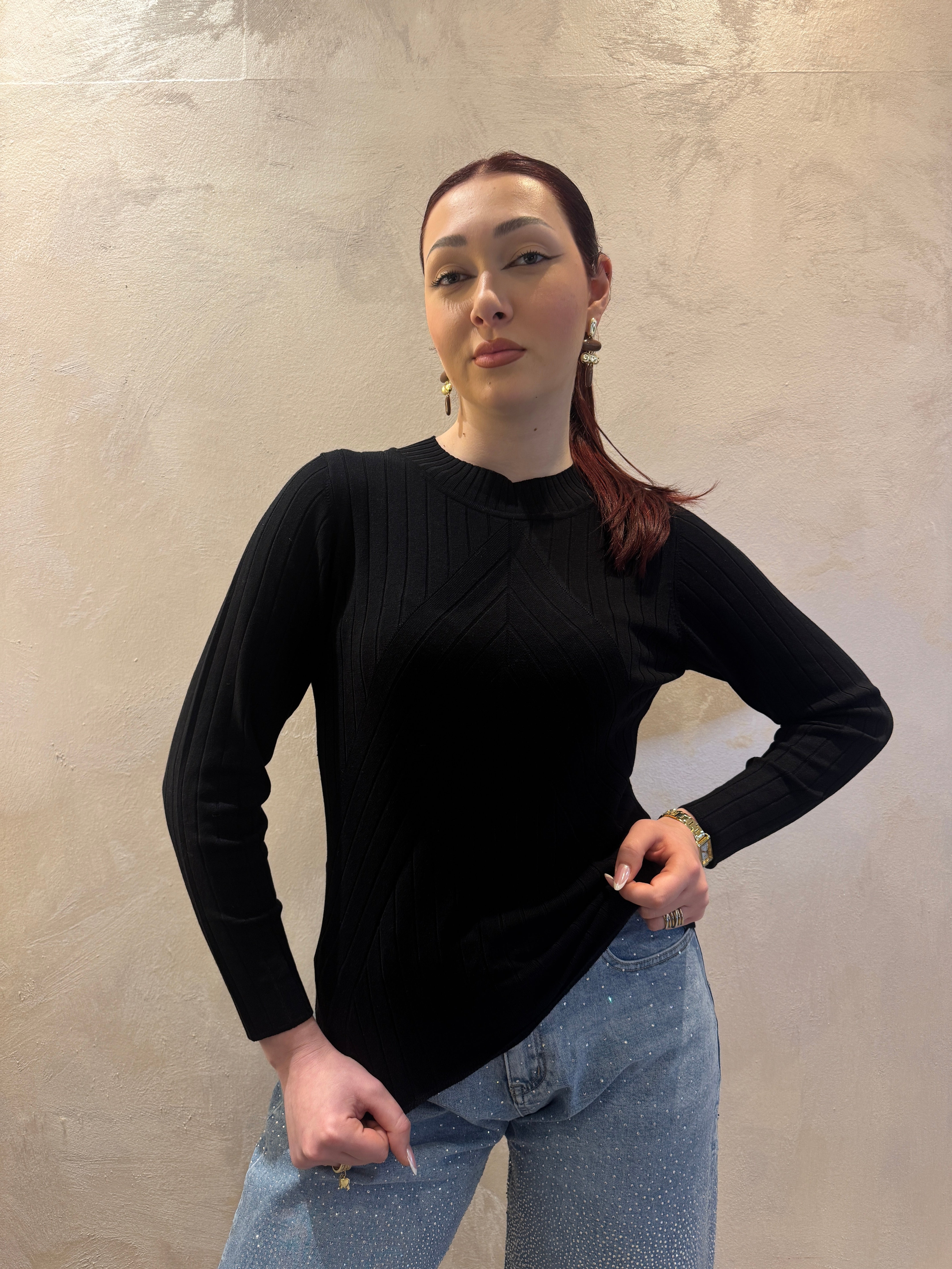 Maglia girocollo nero - JDY