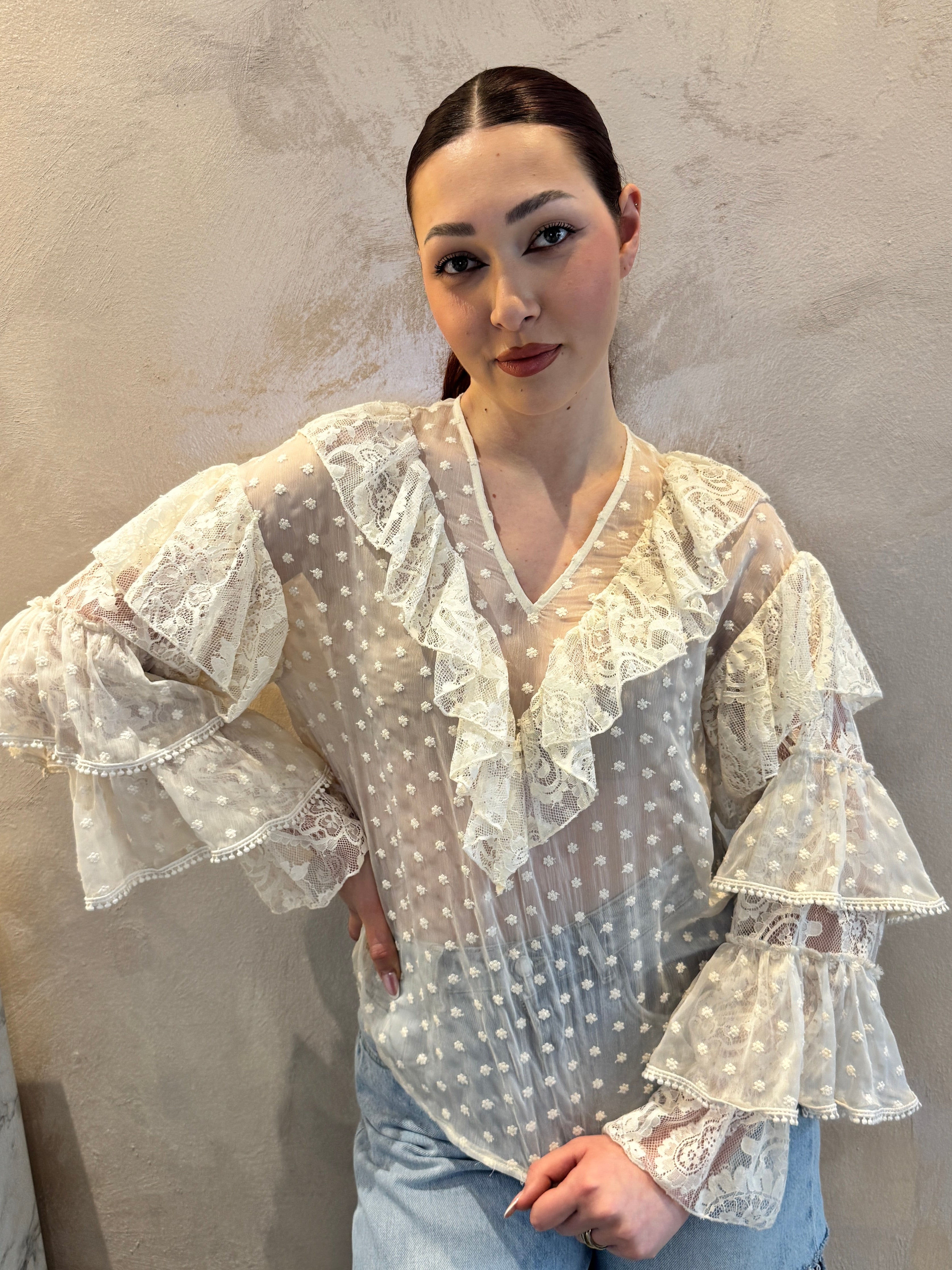 Camicia georgette e rouches - You Decide