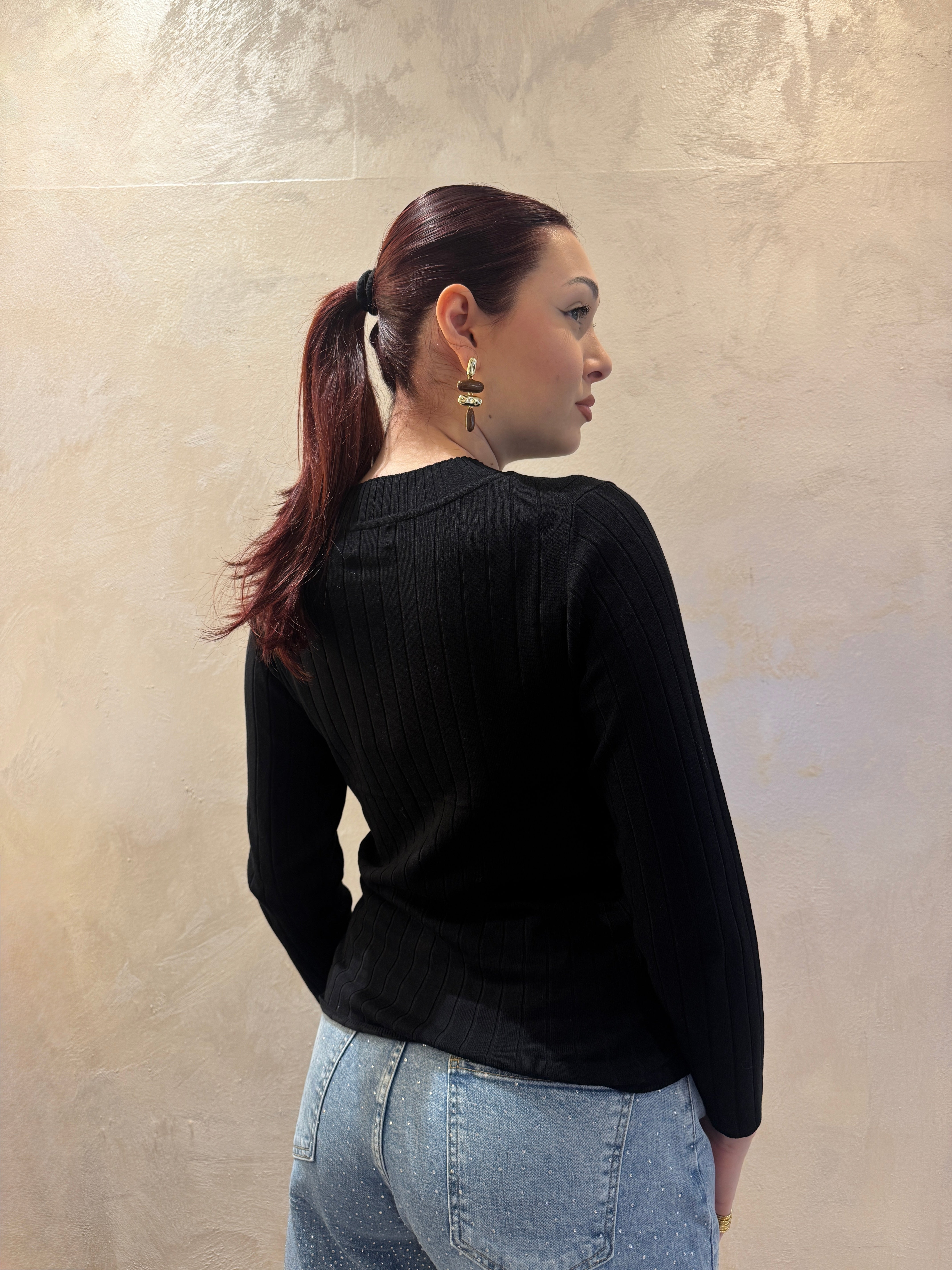 Maglia girocollo nero - JDY