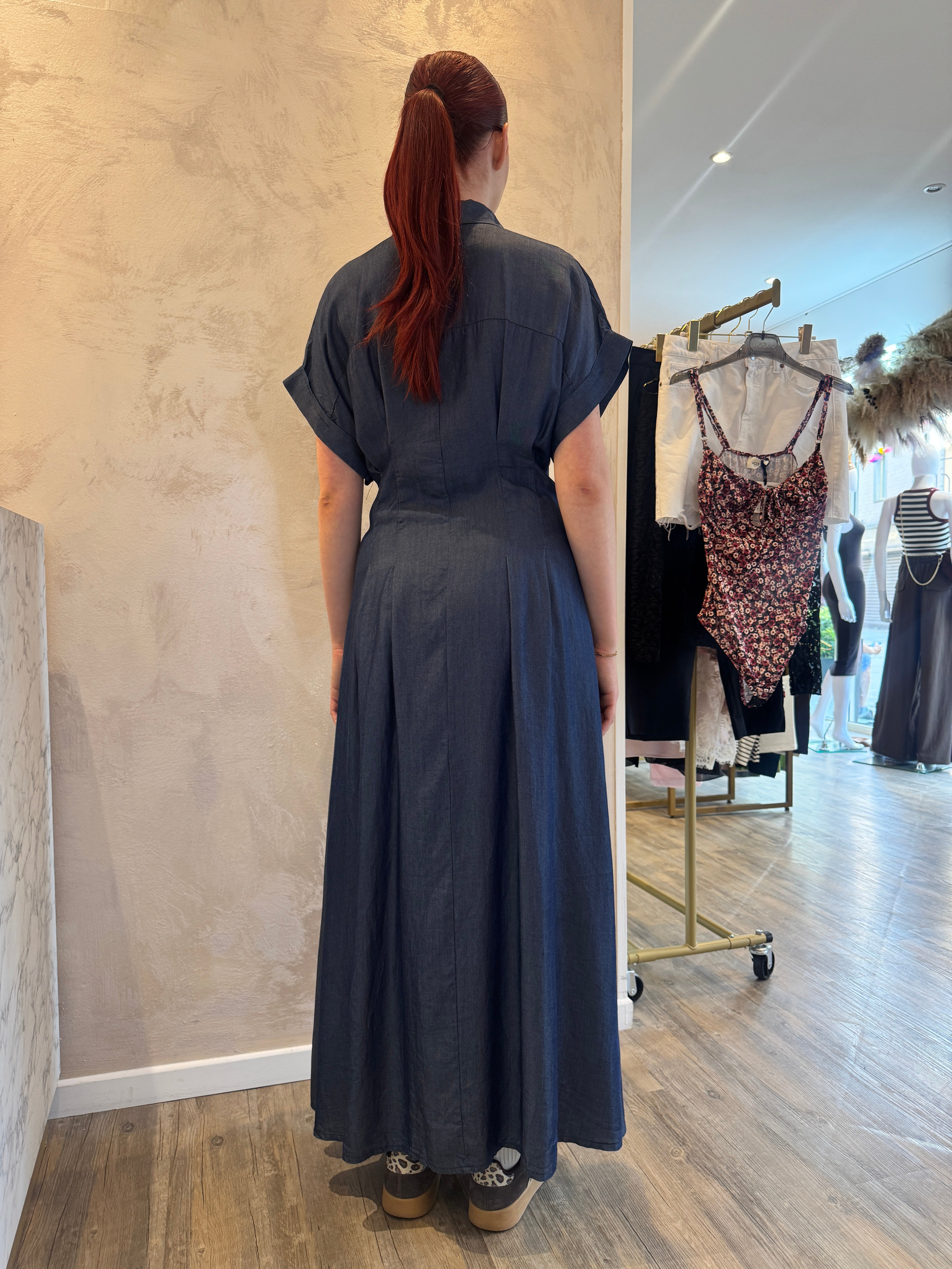 Abito chemisier in chambray - Saiph