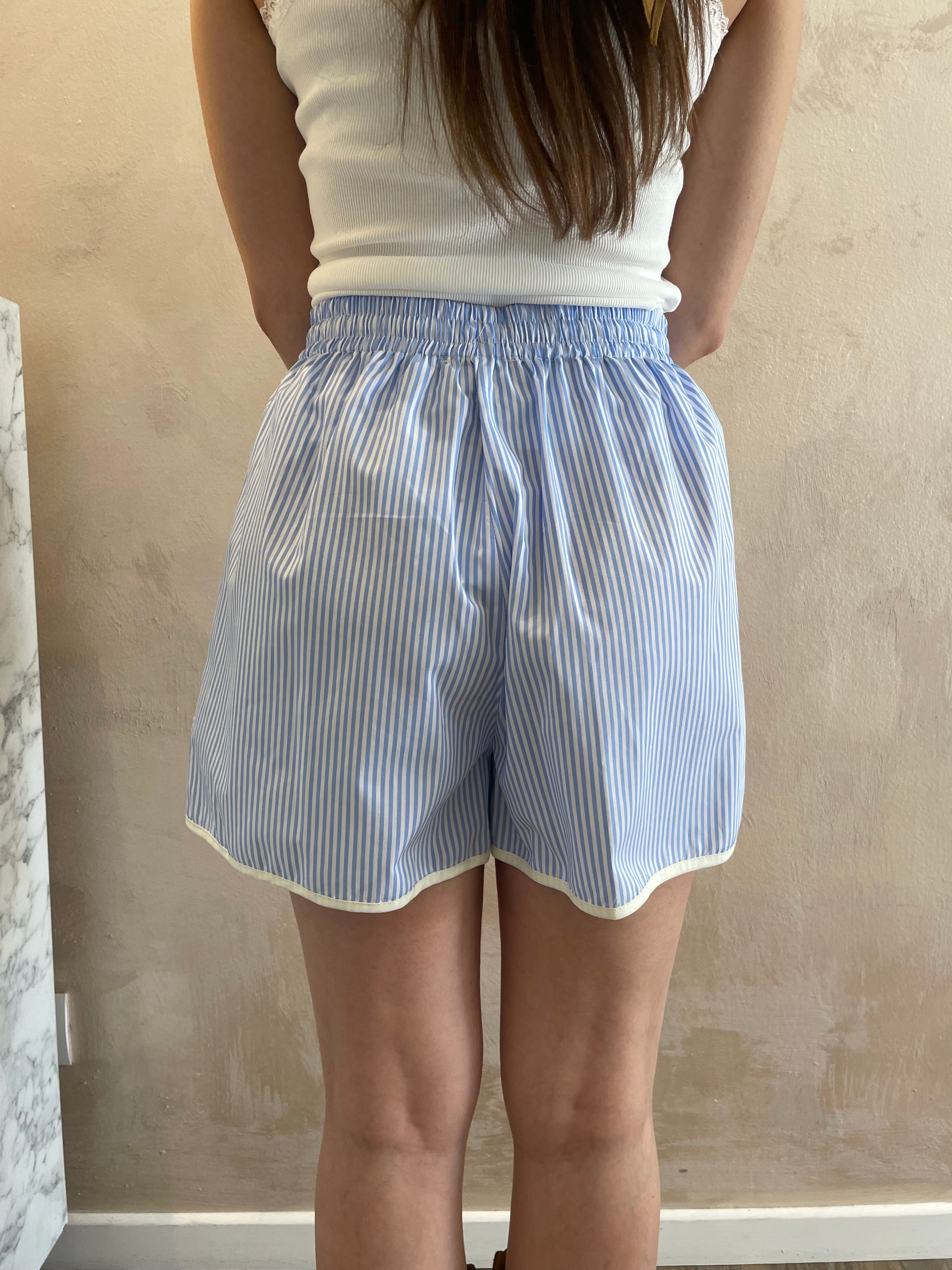 Shorts righe azzurro - Vicolo