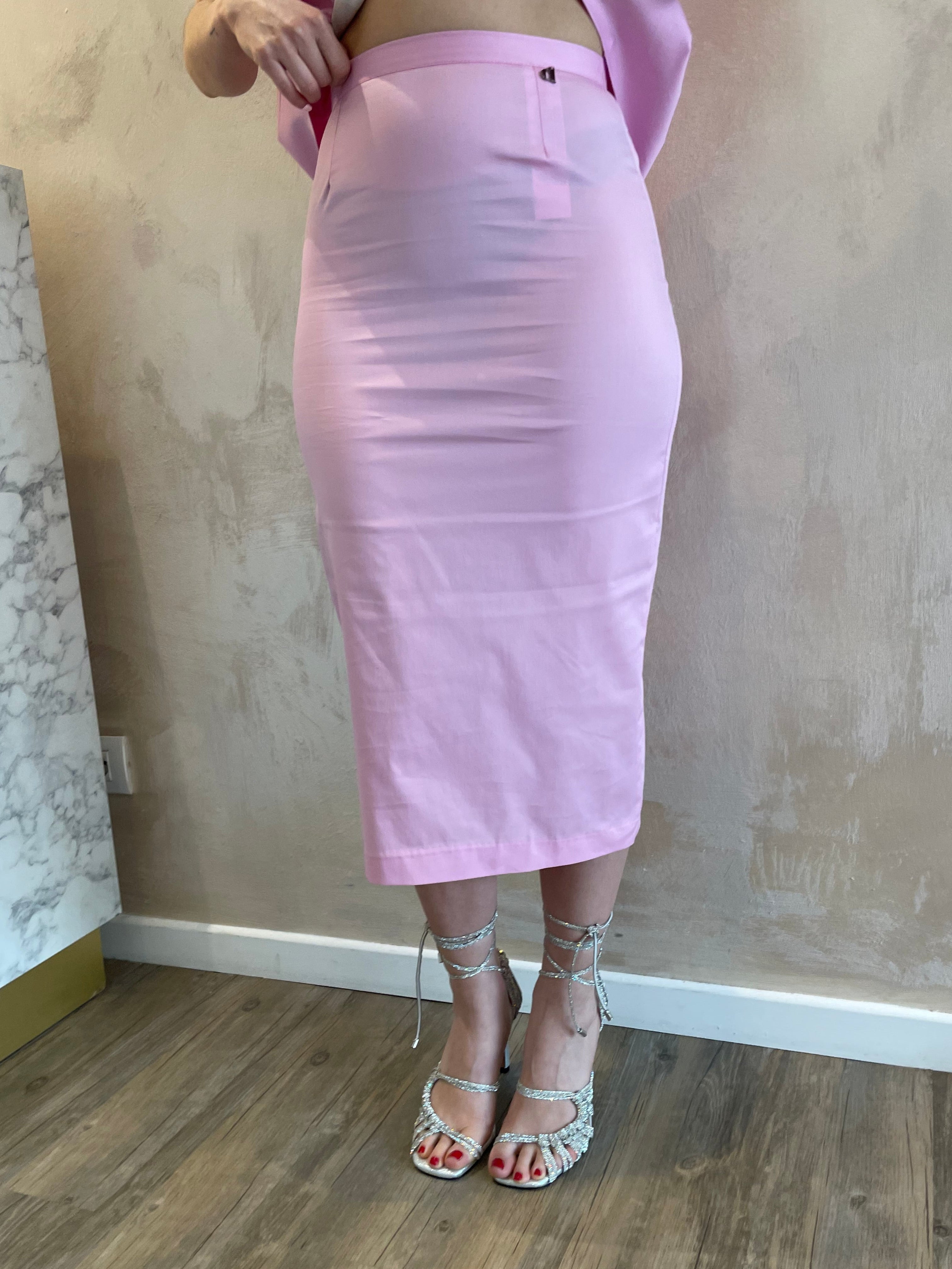 Gonna a tubino rosa - Dixie