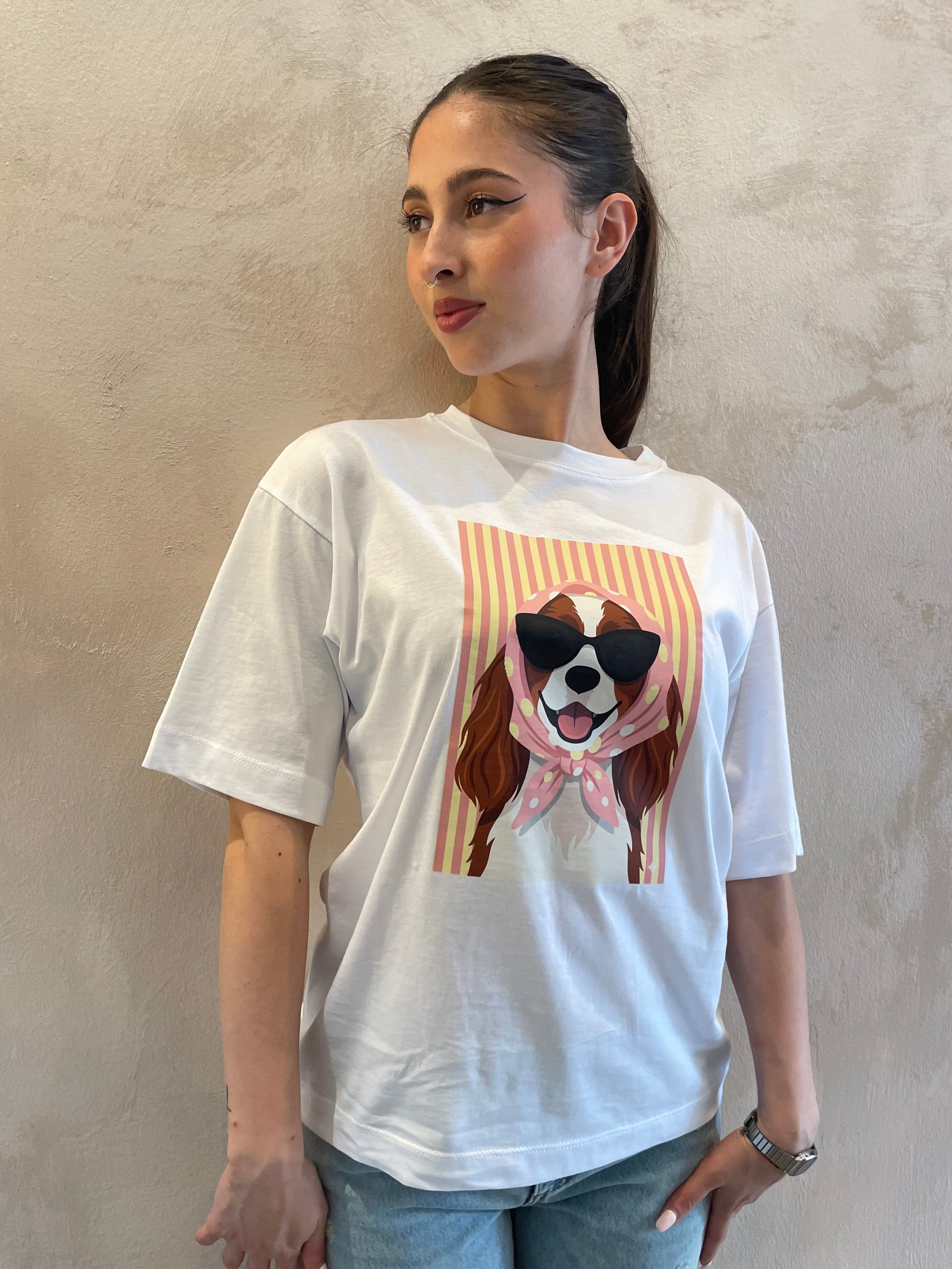 T-shirt print cagnolino - Dixie
