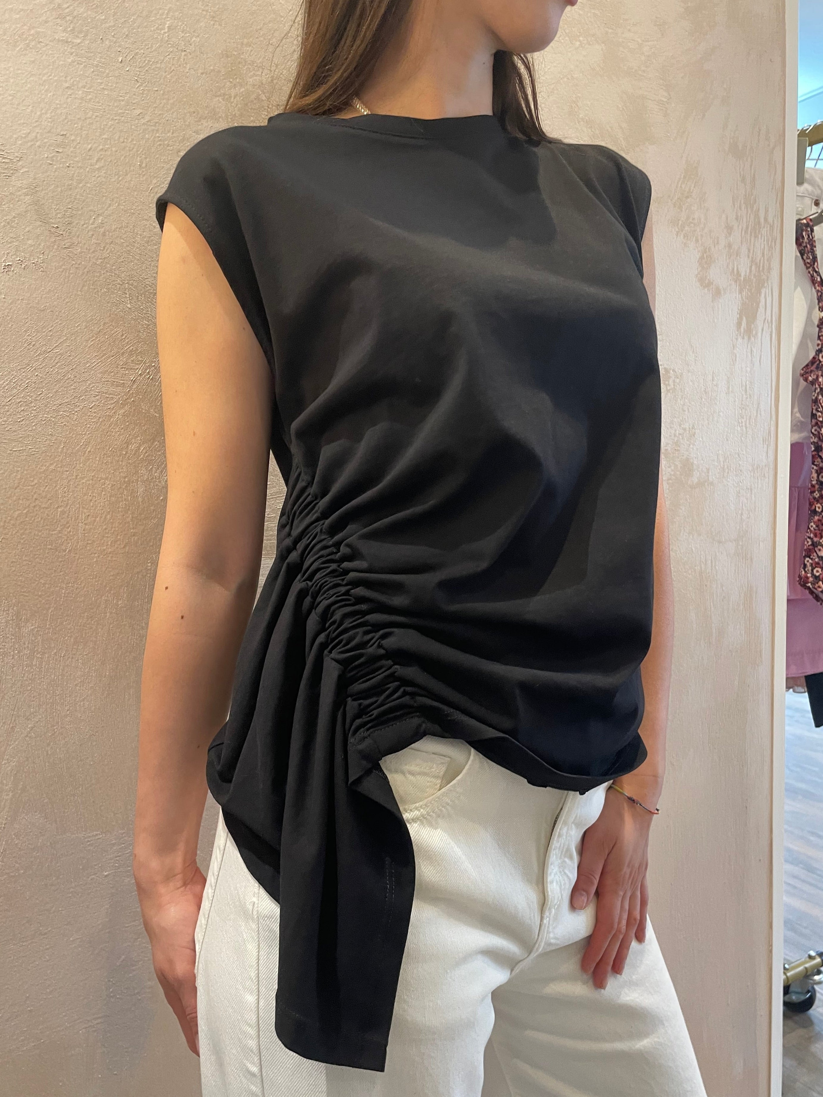 T shirt/ canotta con intreccio laterale - Vicolo