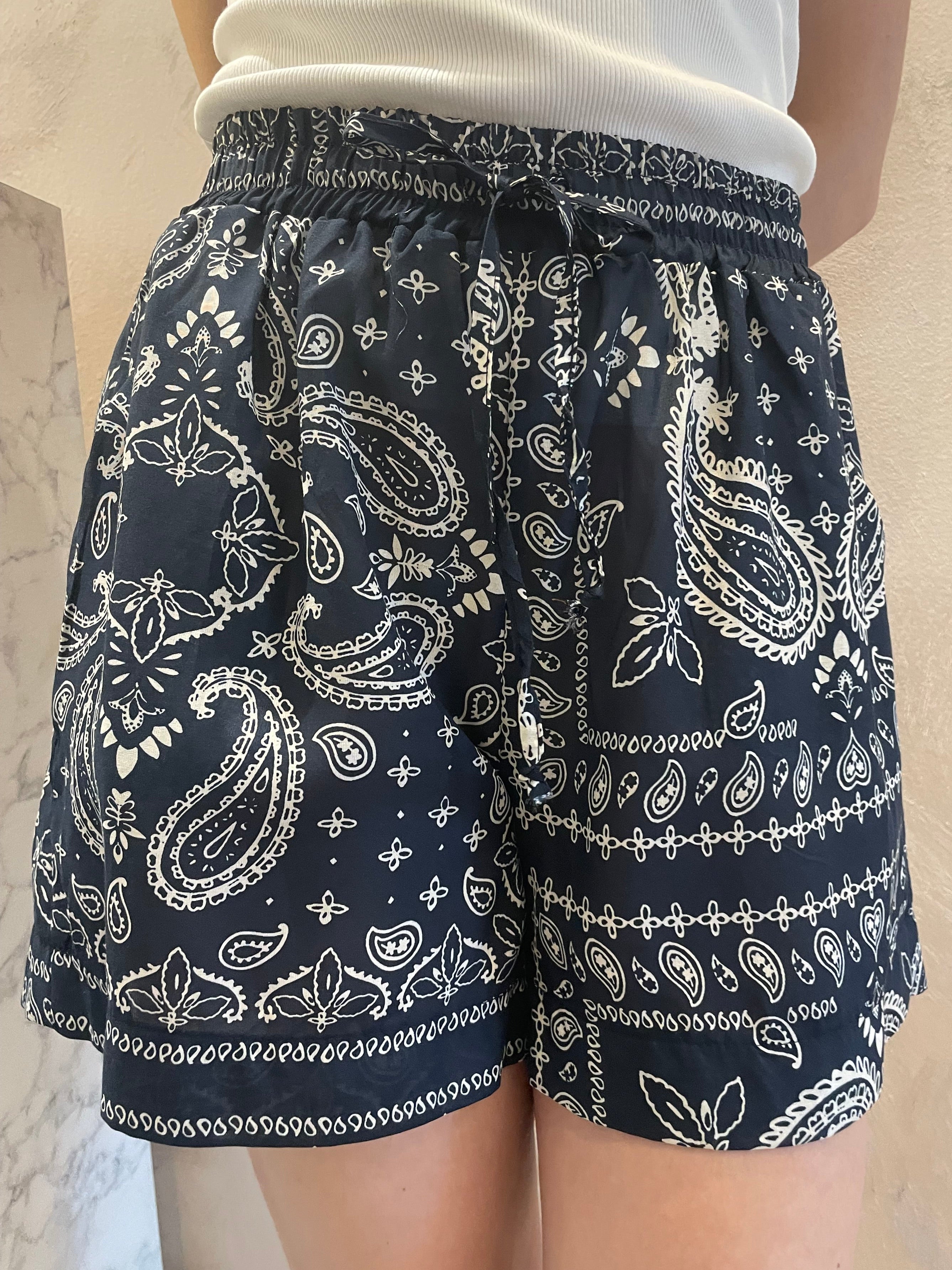 Shorts bandana blu - VICOLO