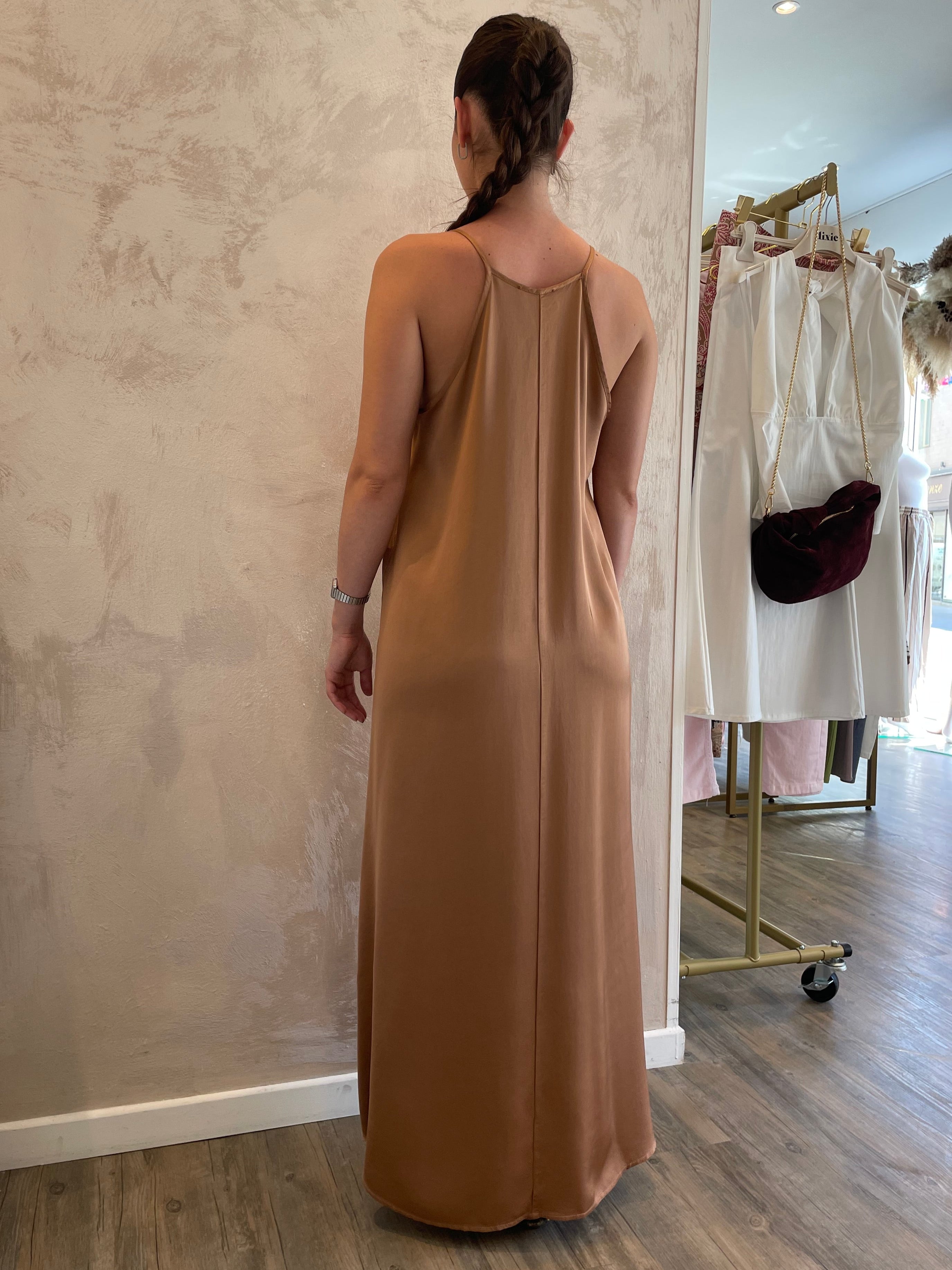 Abito Satin bronzo - Vicolo