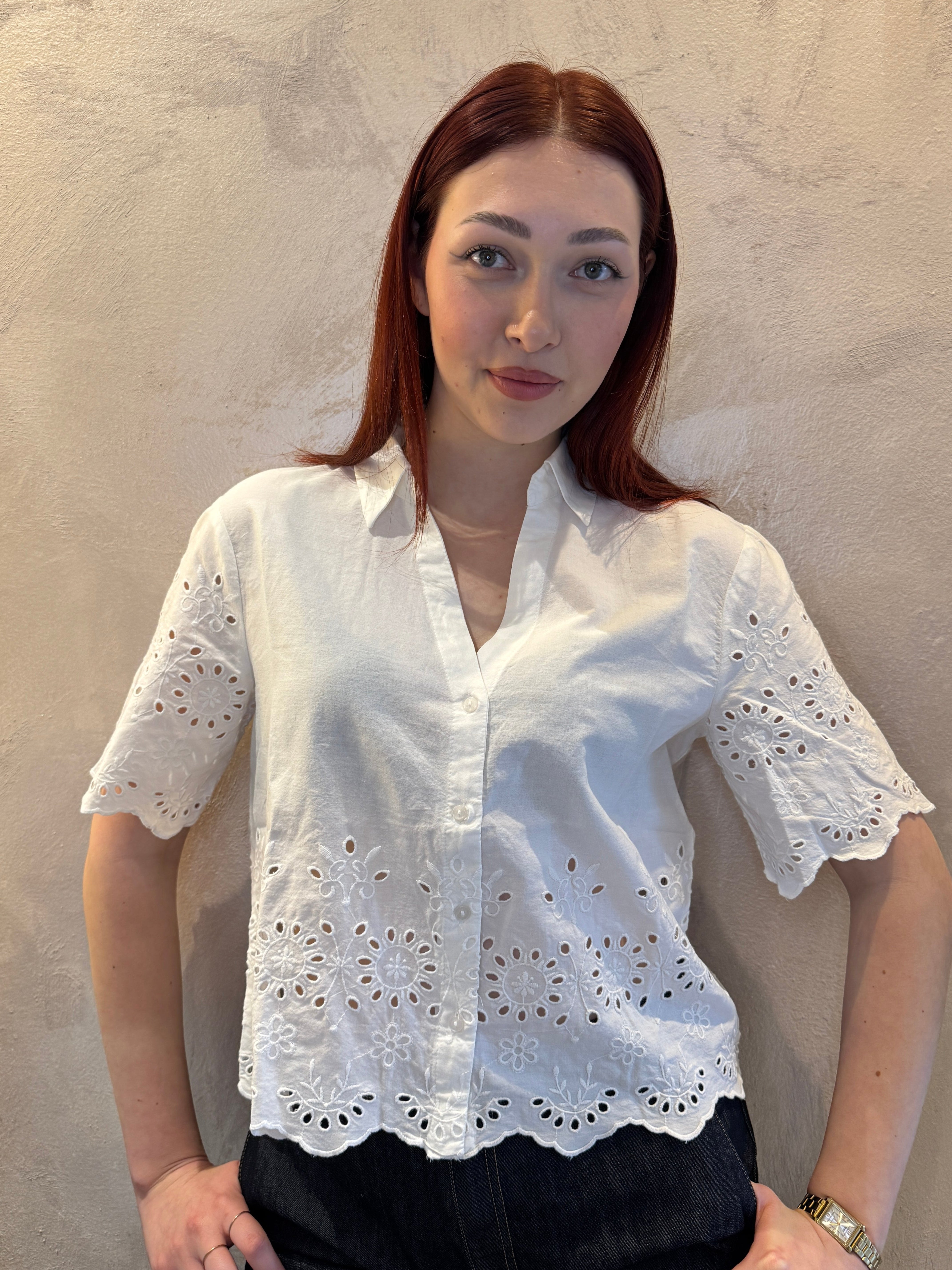 Camicia sangallo bianco - JDY