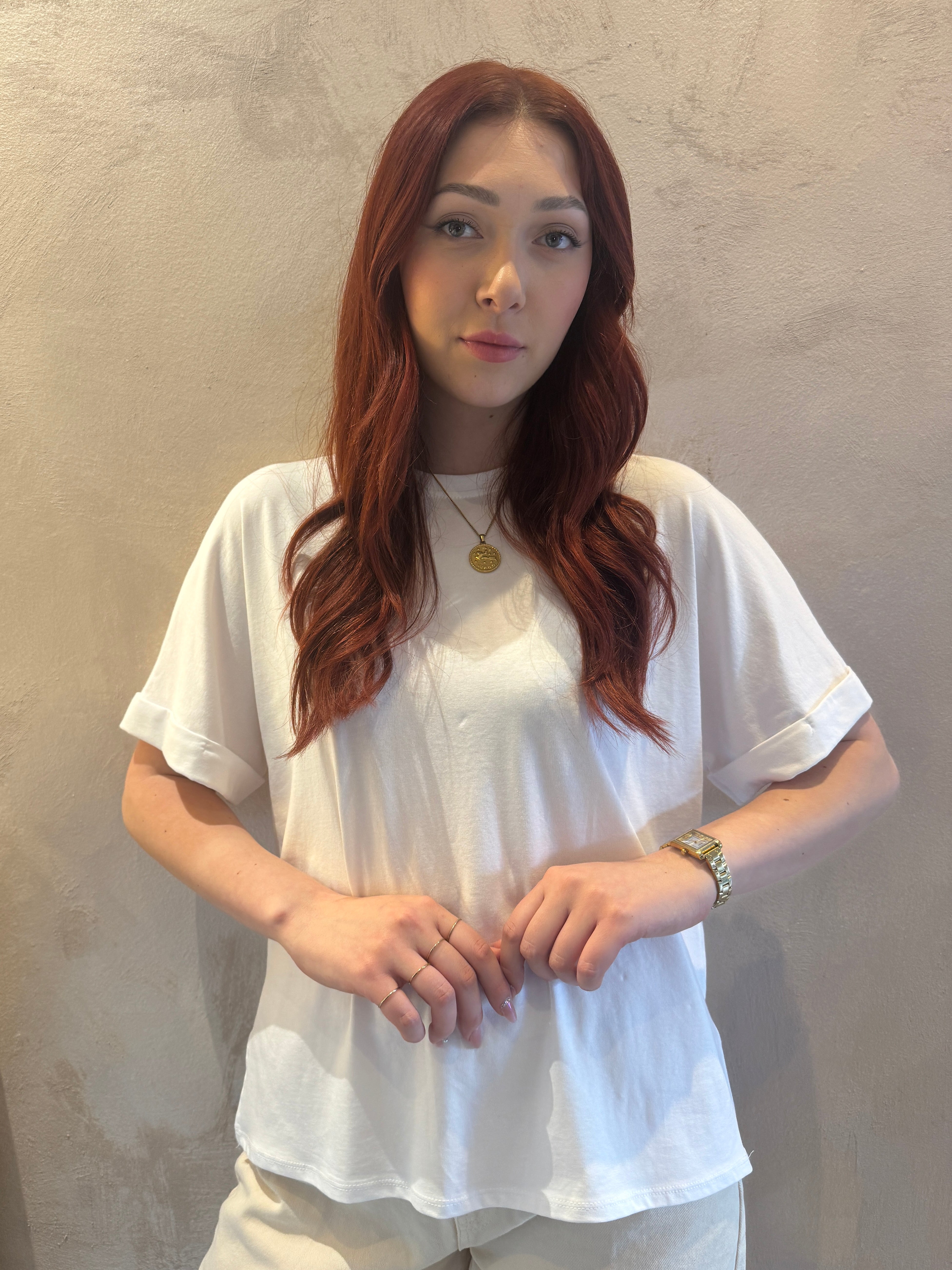 T-shirt bianco fit over - VYNEA