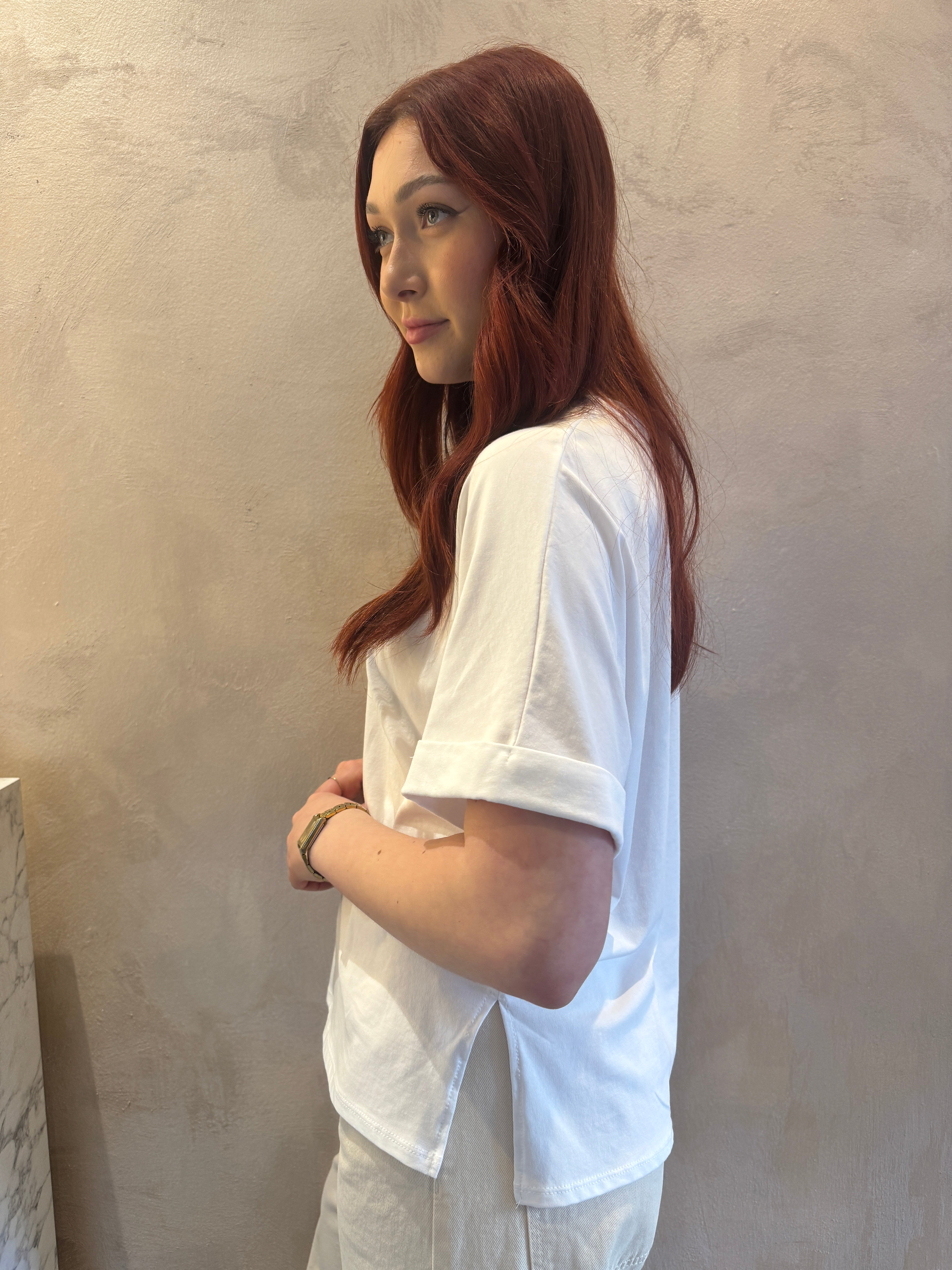 T-shirt bianco fit over - VYNEA