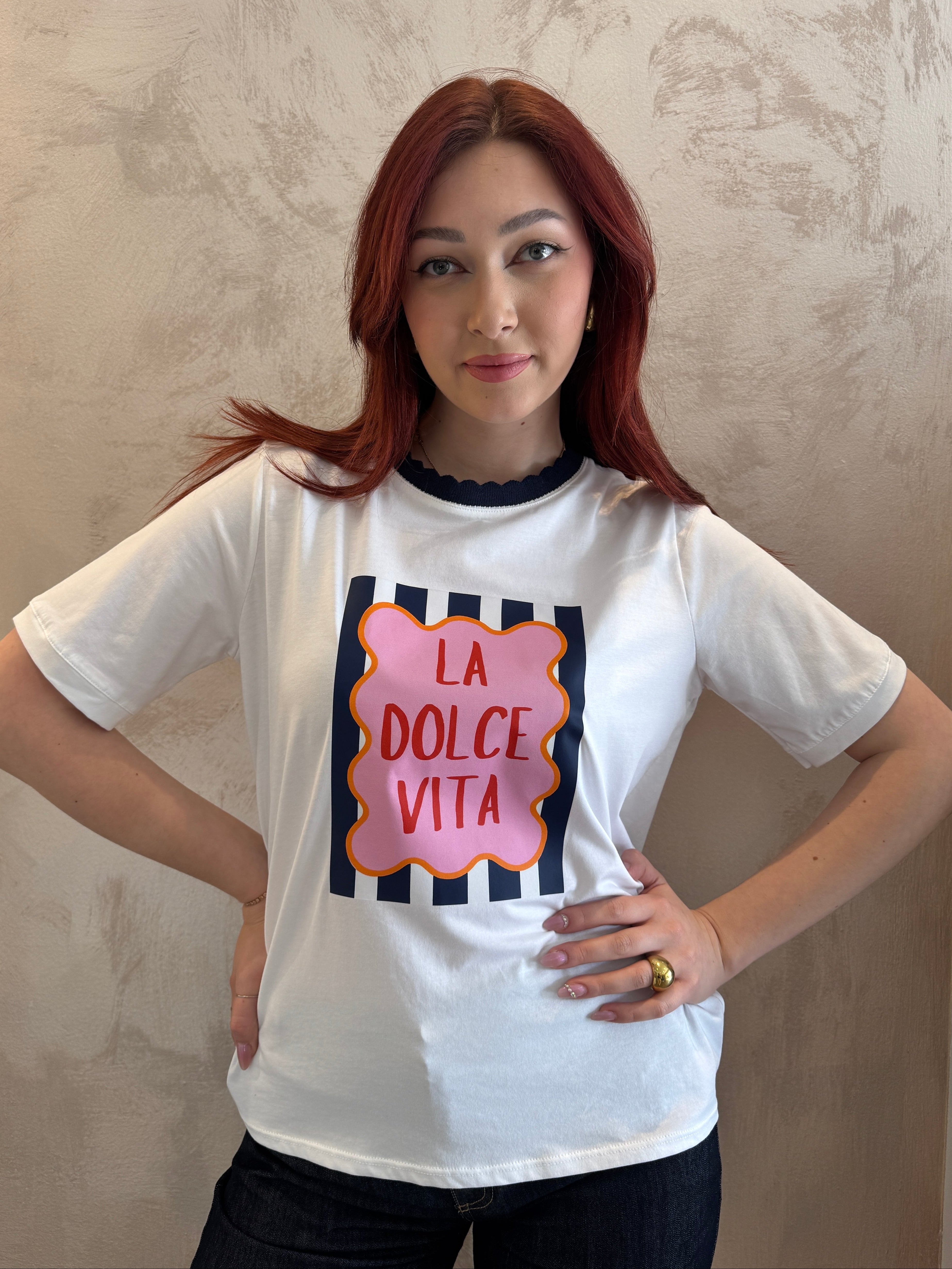 T-shirt " over "La dolce vita" - VYNEA