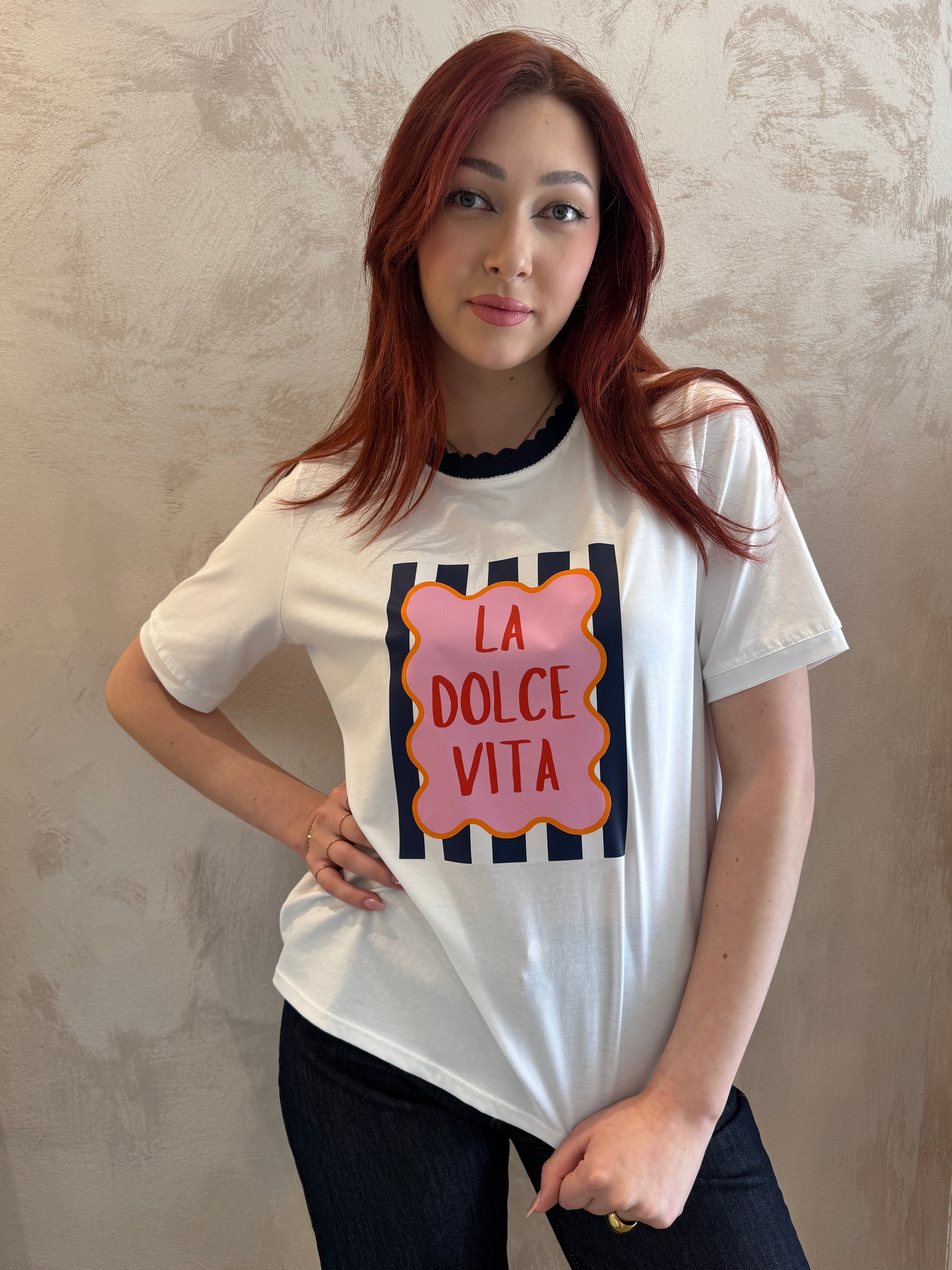 T-shirt " over "La dolce vita" - VYNEA