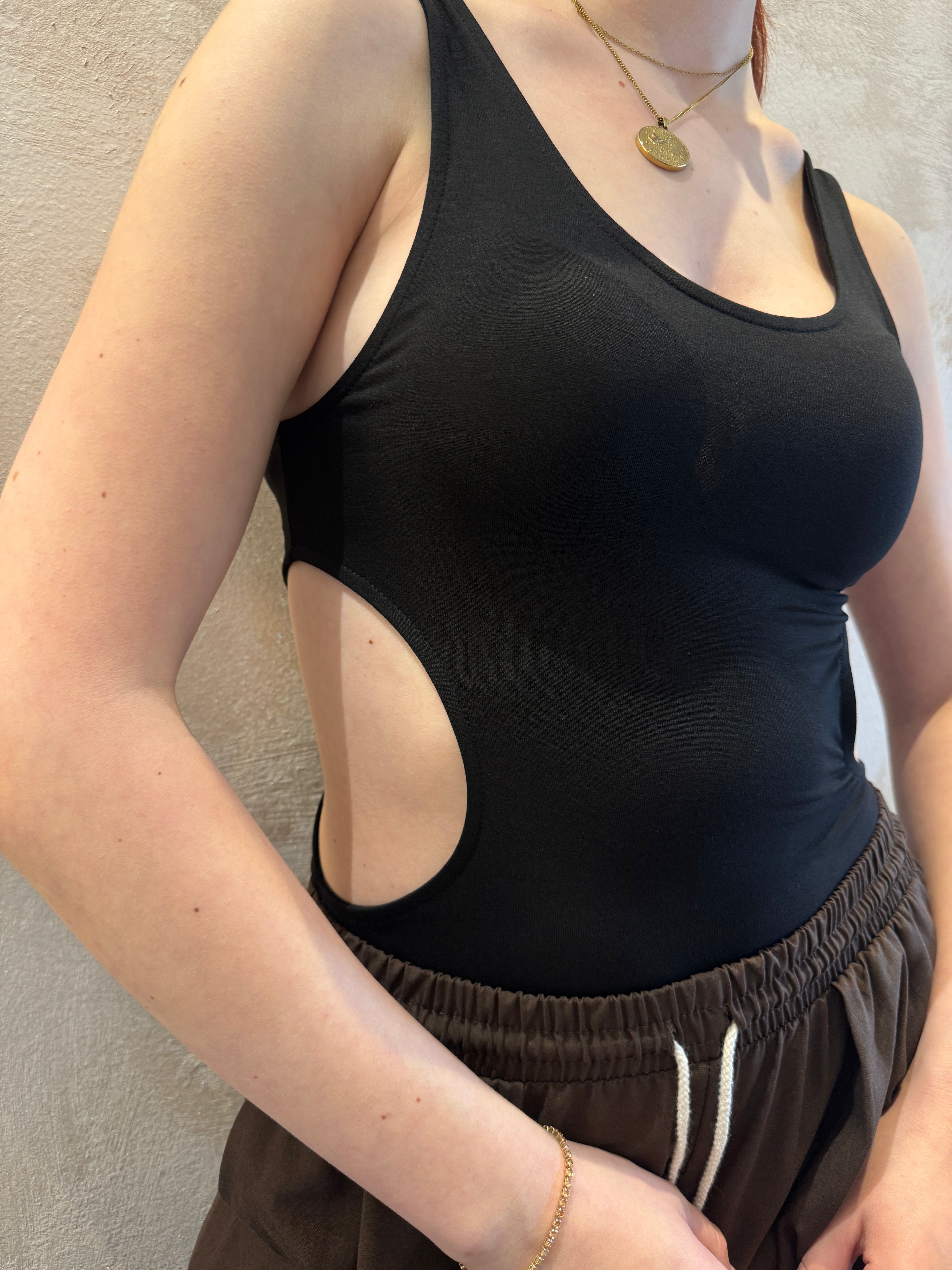 Body cut out nero - Vicolo
