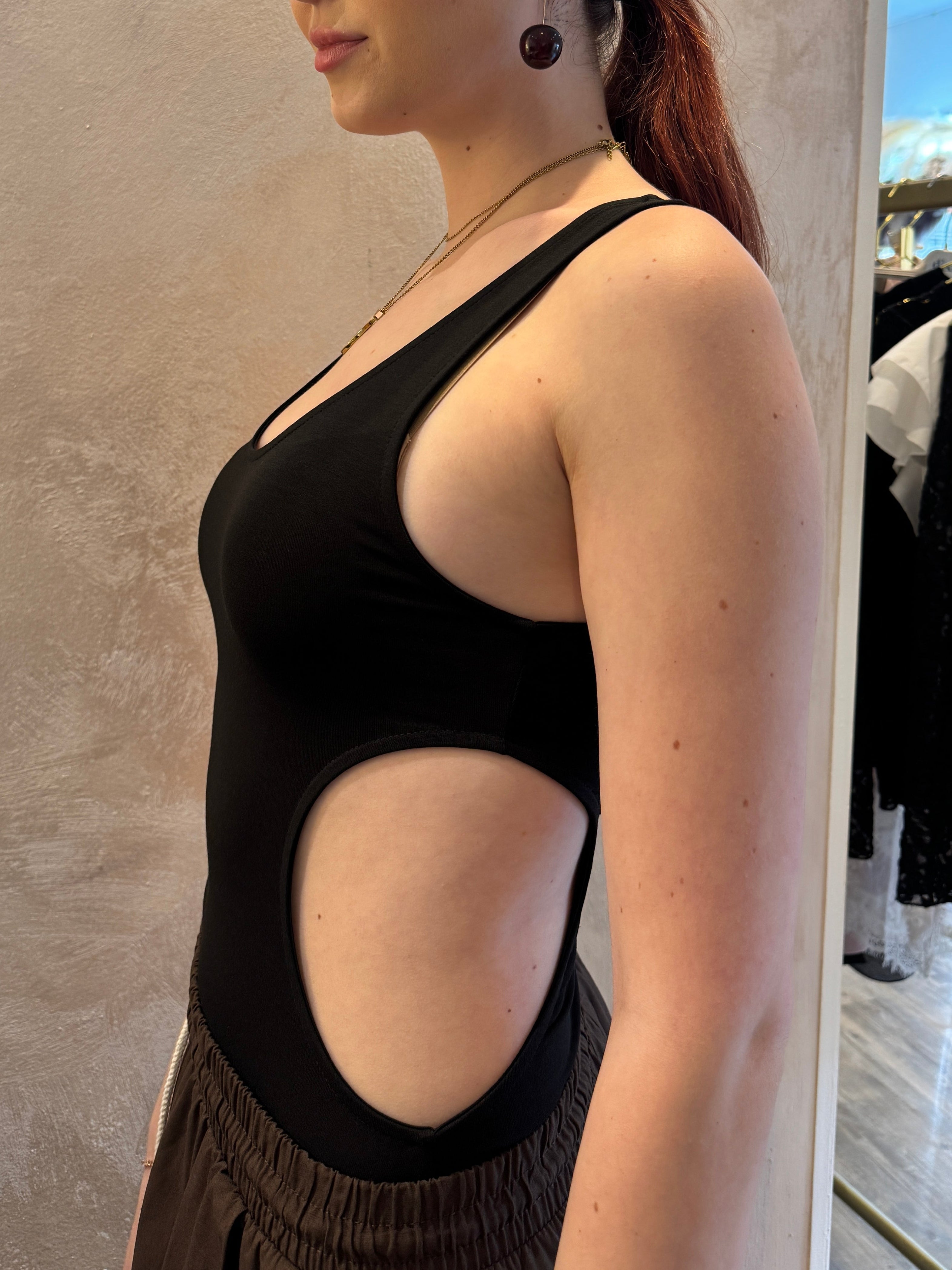 Body cut out nero - Vicolo