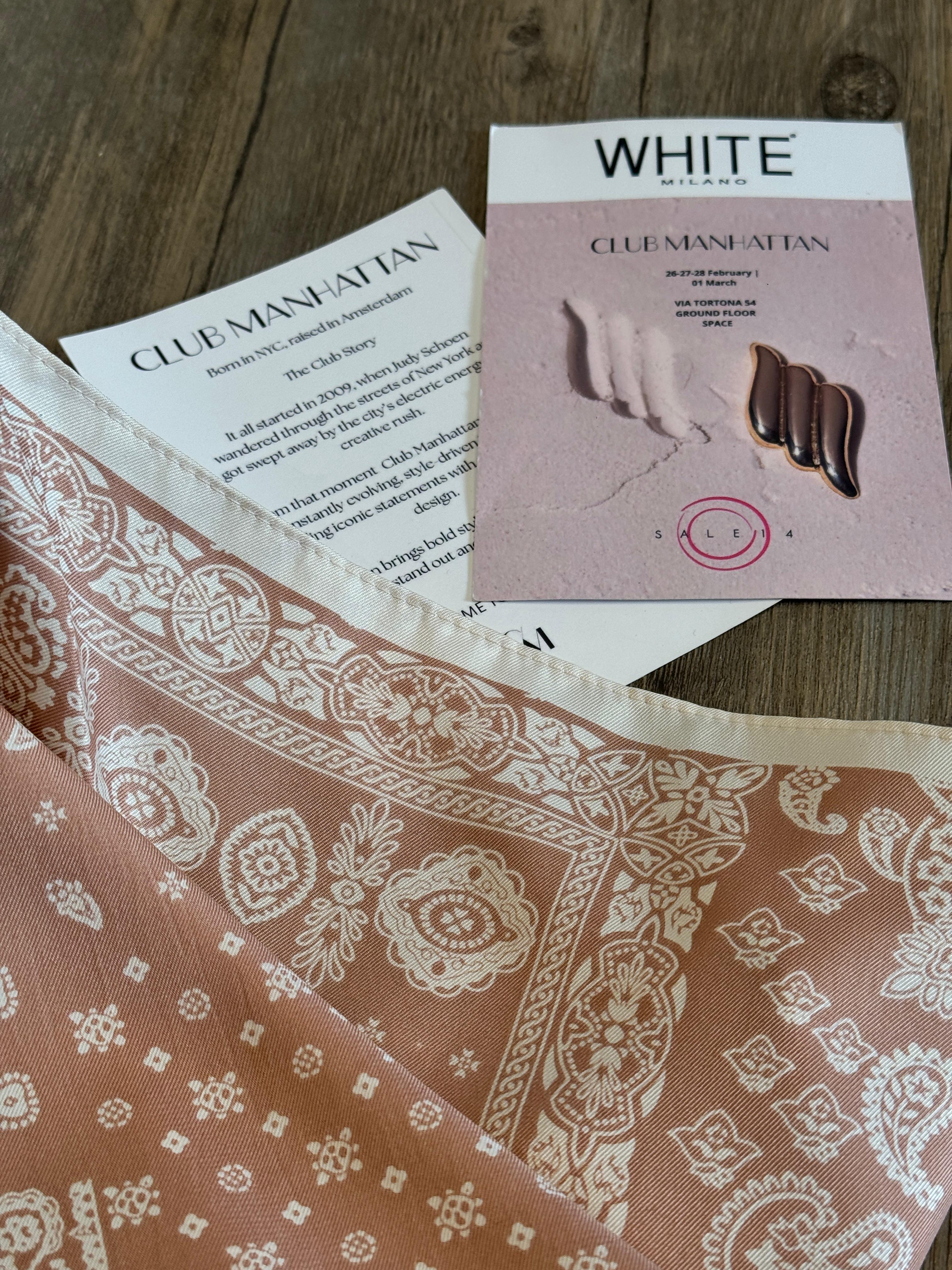 Foulard bandana cipria - Club Manhattan