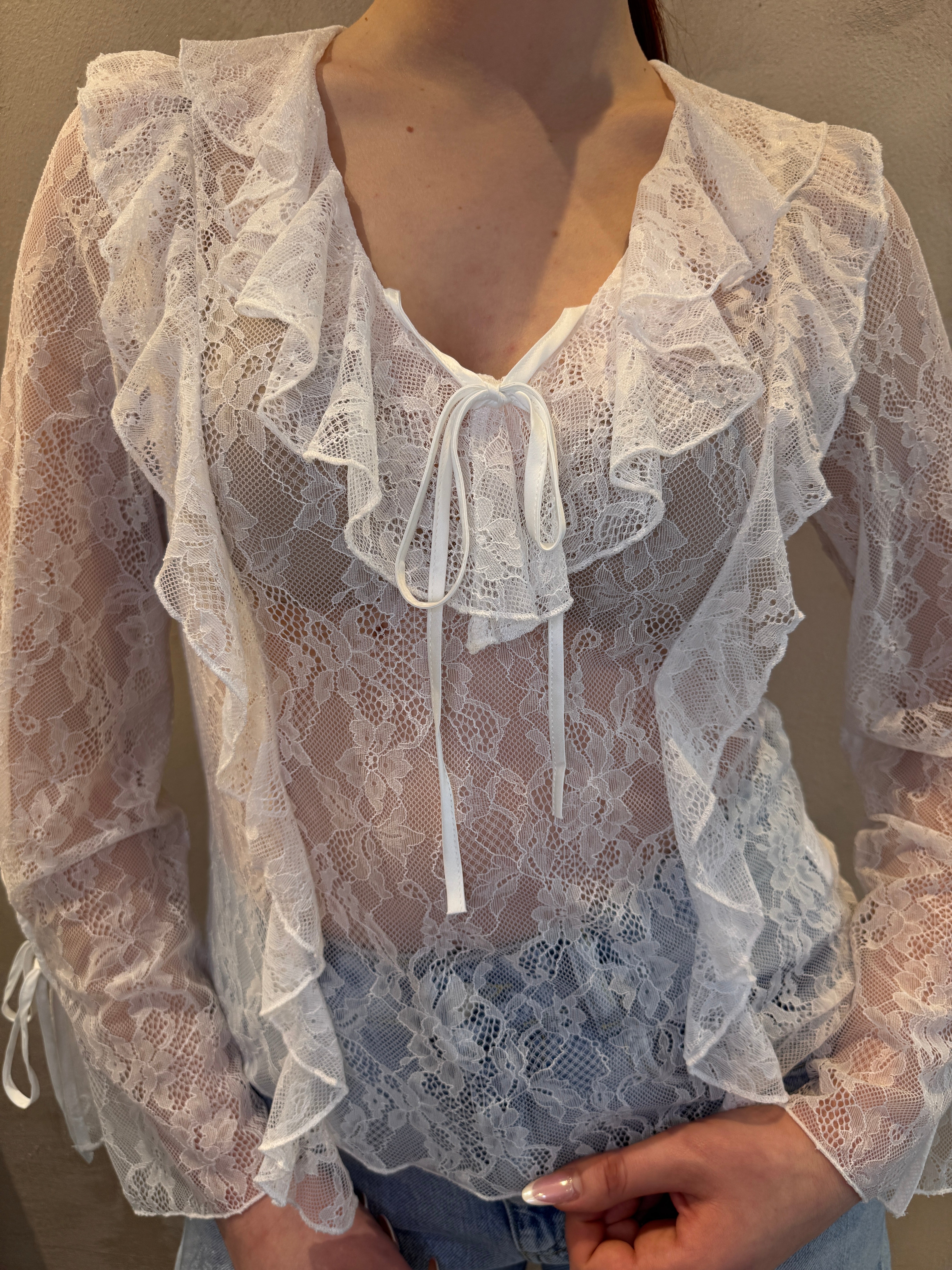Blusa pizzo bianco - You Decide