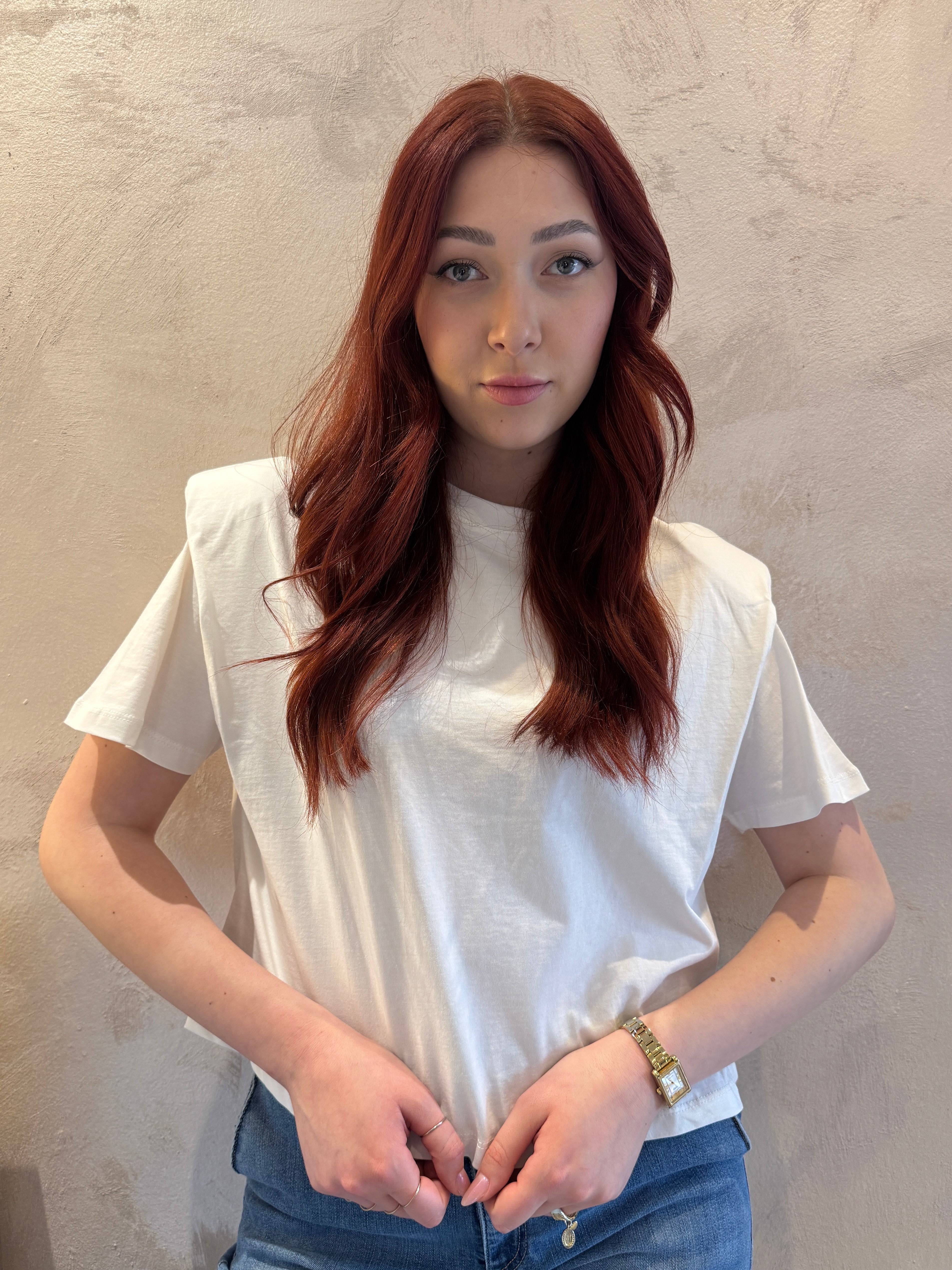 T- shirt spalline imbottite bianco - Dixie
