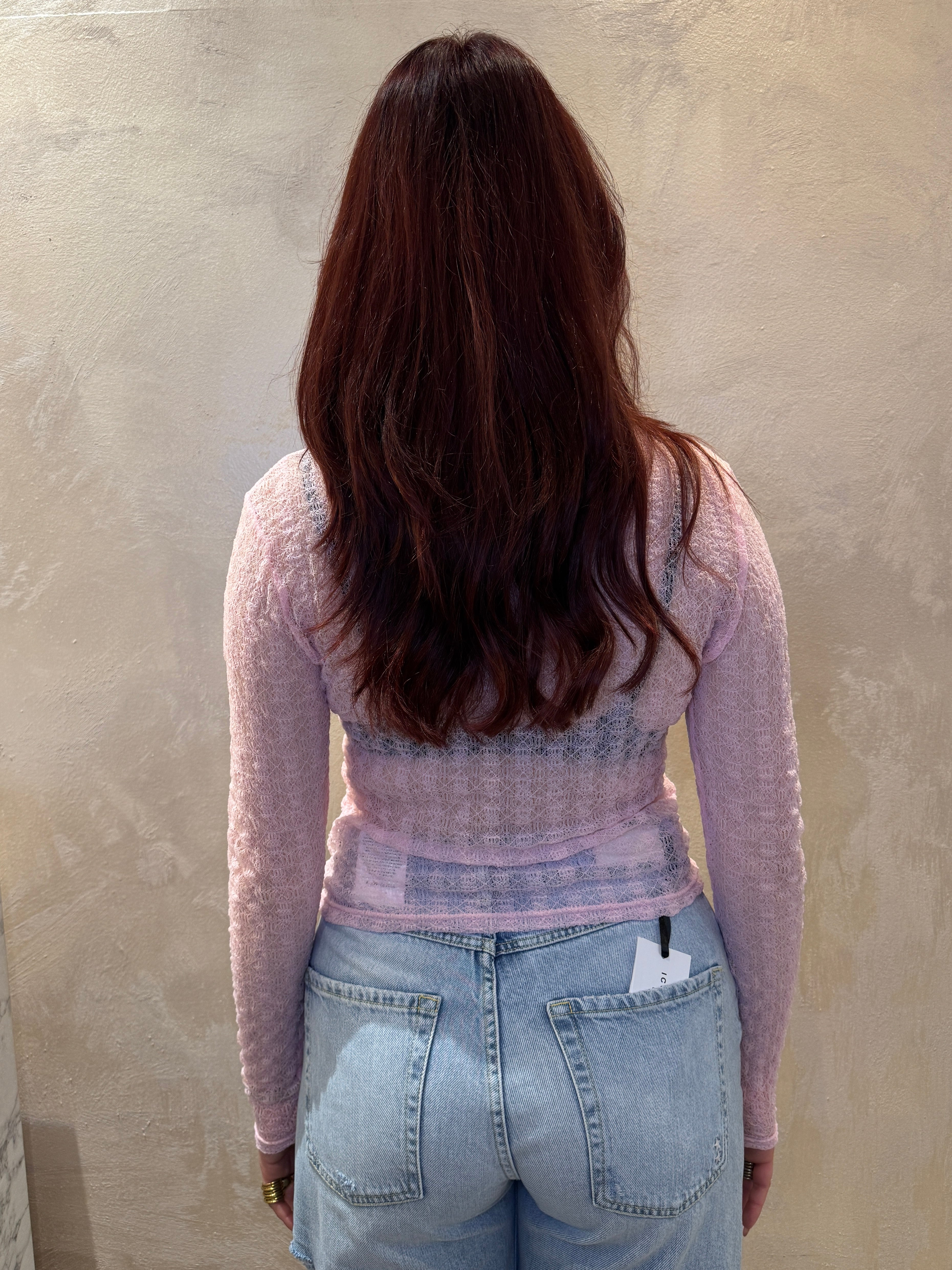 Maglia traforata rosa - YOU DECIDE