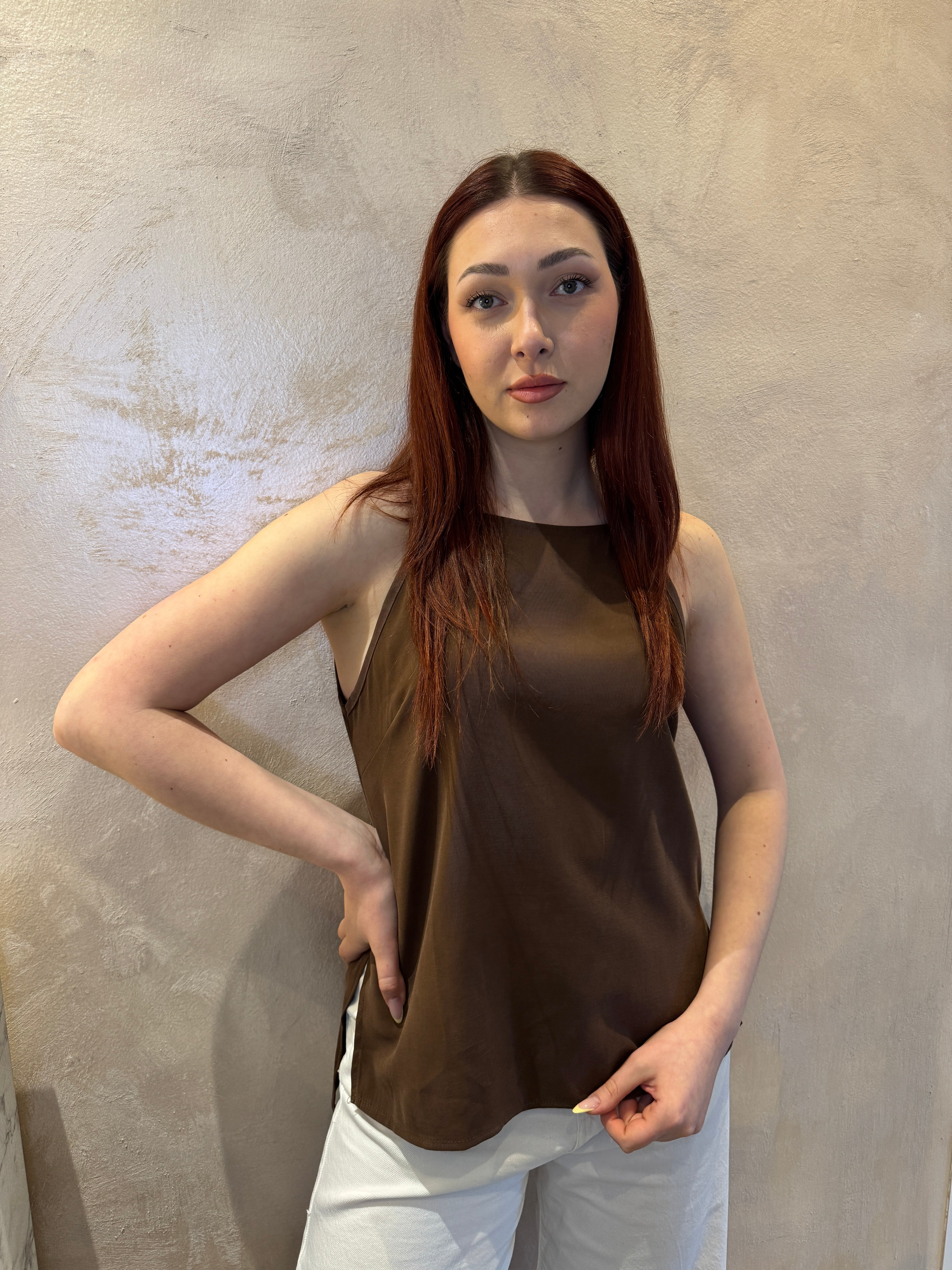 Top moro effetto suede - Saiph