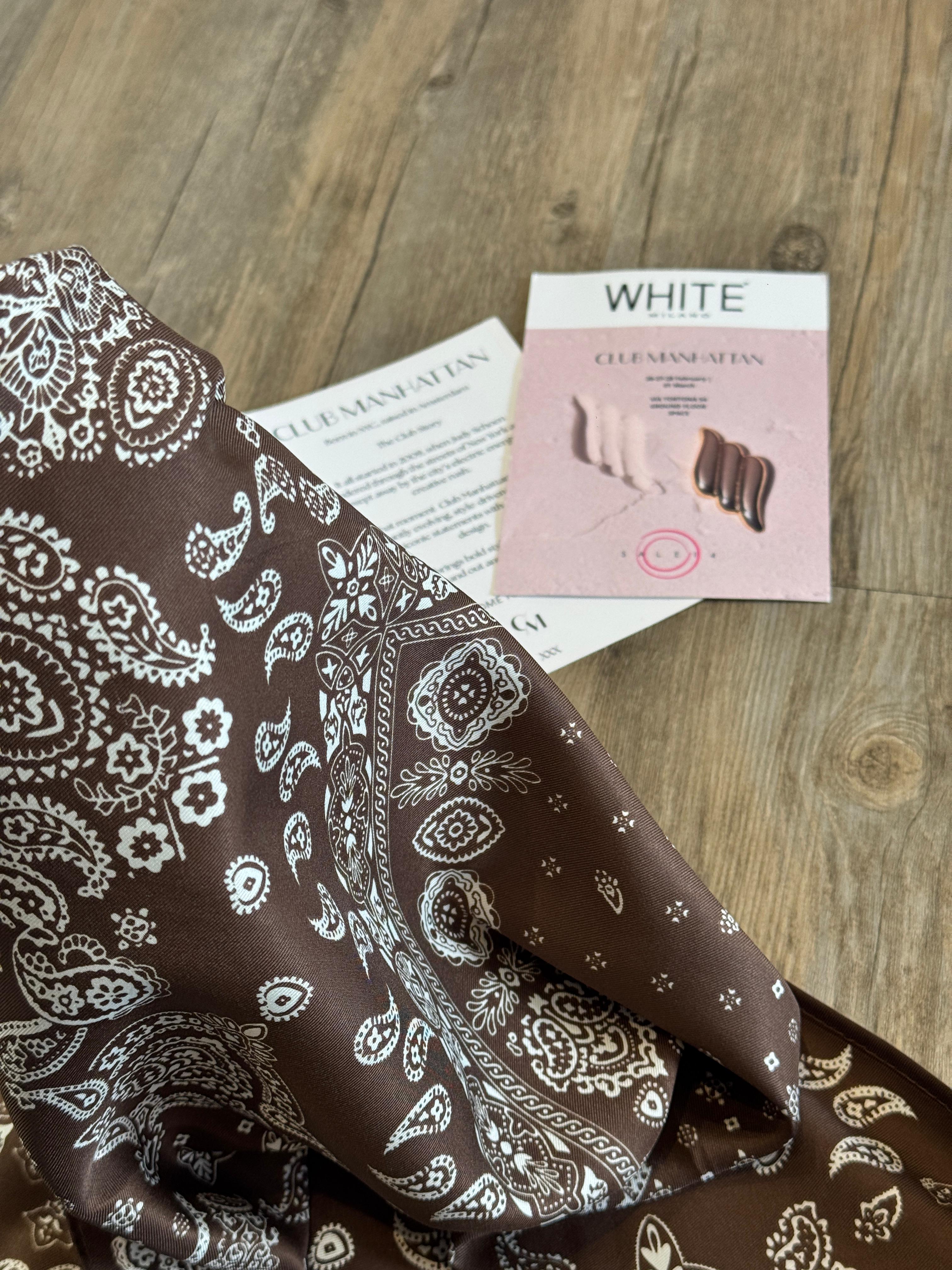 Foulard bandana cioccolato - Club Manhattan