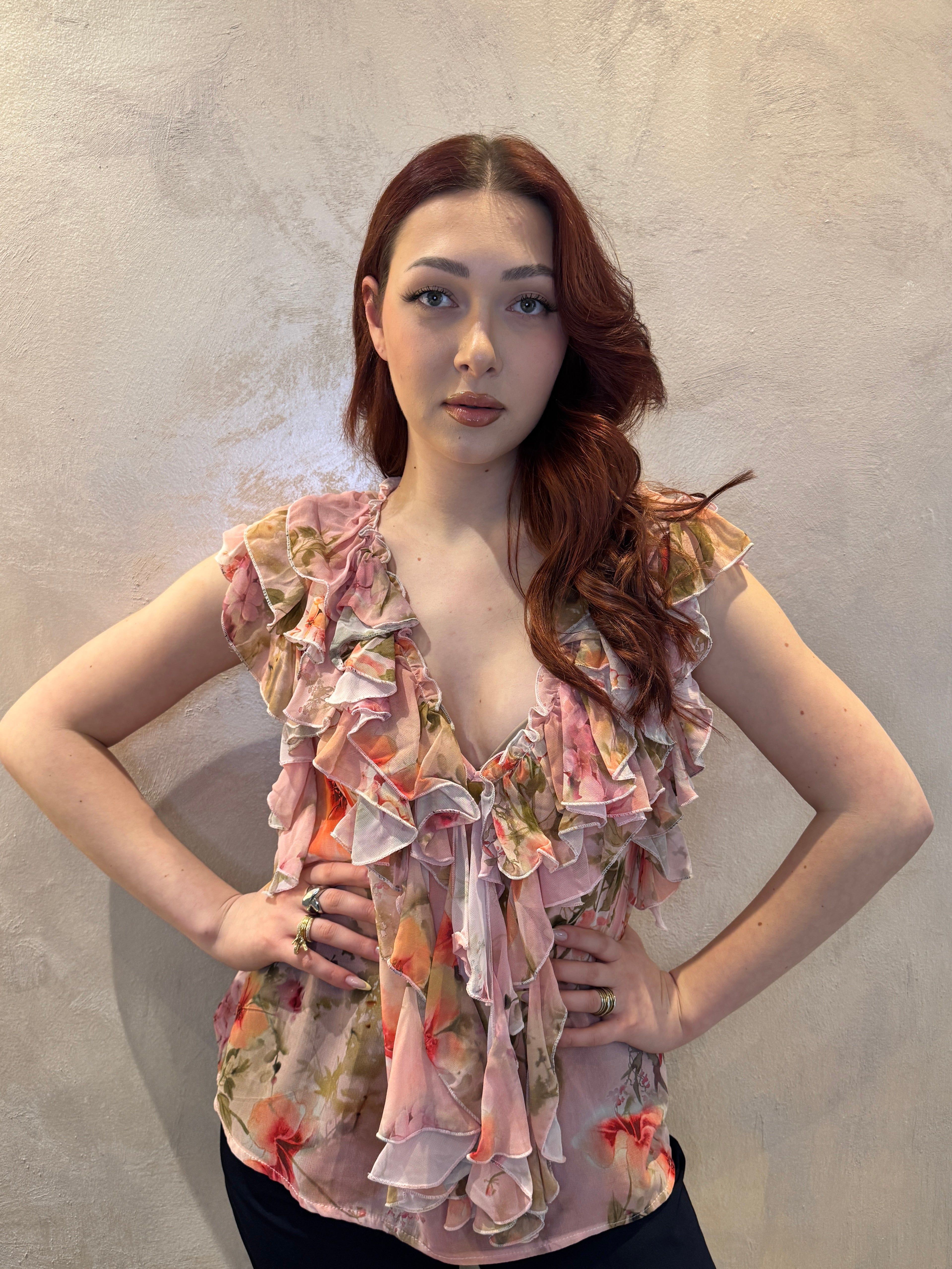 Top fiori rosa - Saiph