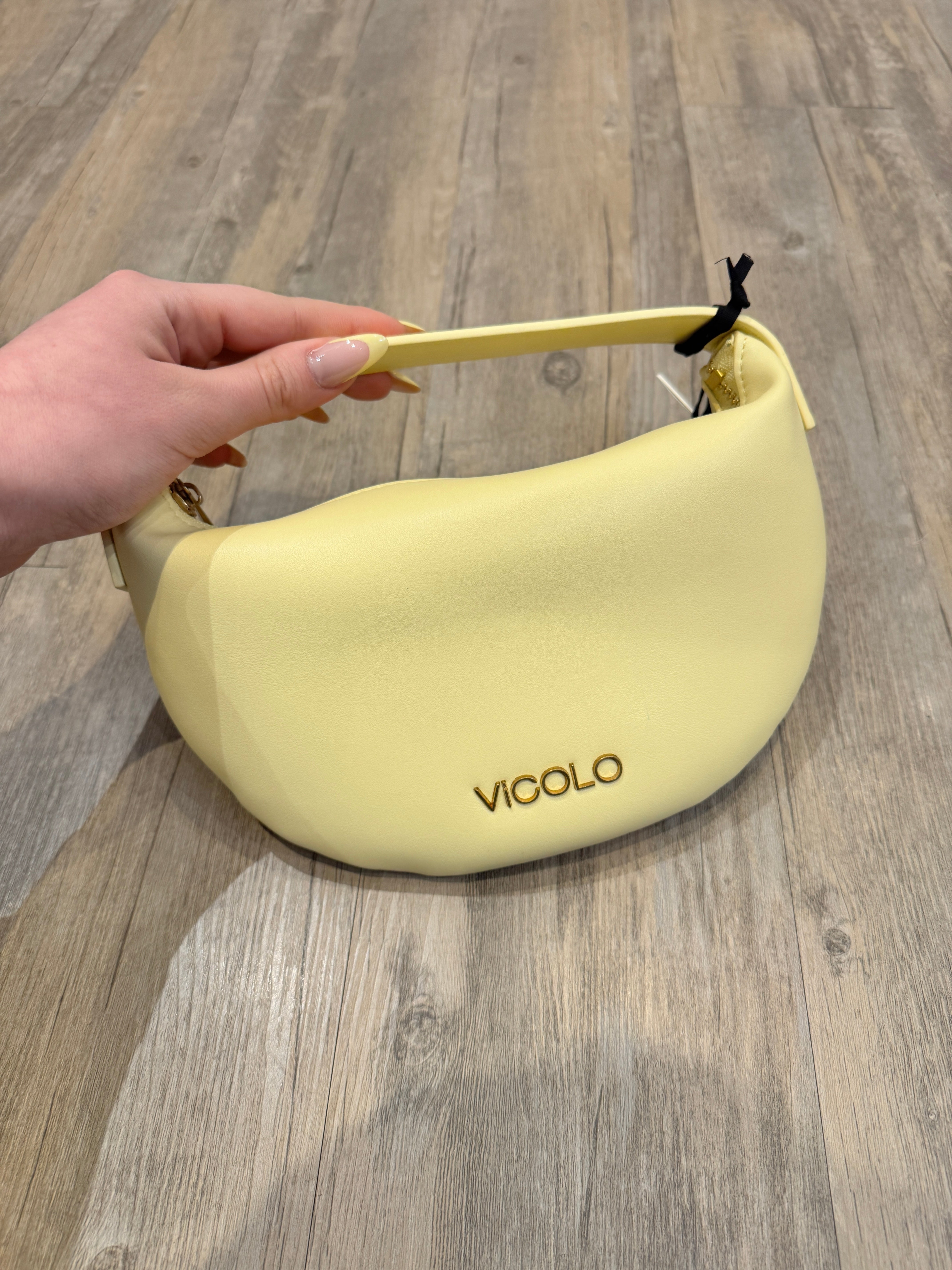 Borsa "croissant" giallo - Vicolo