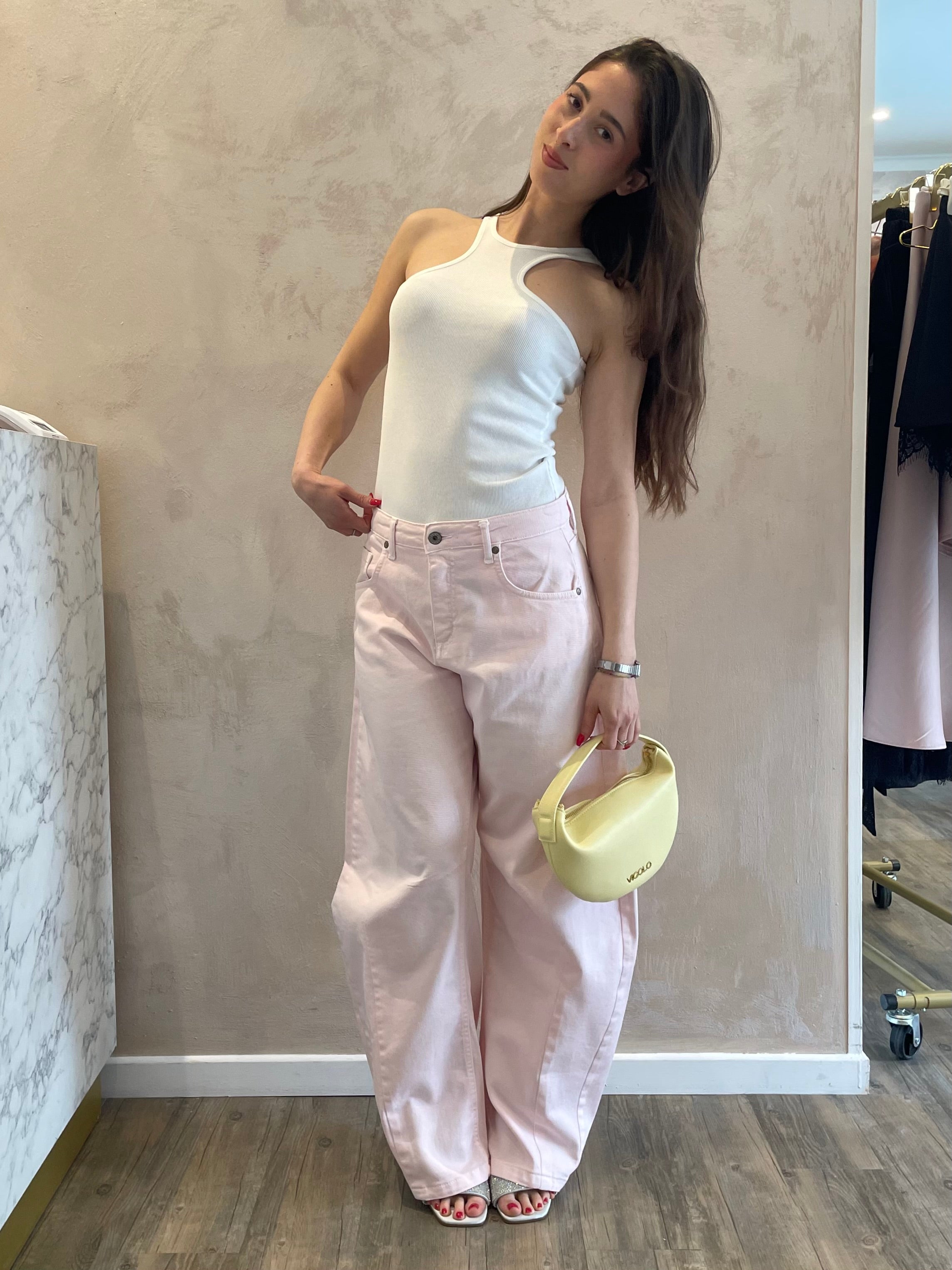 Jeans barrel rosa - Dixie