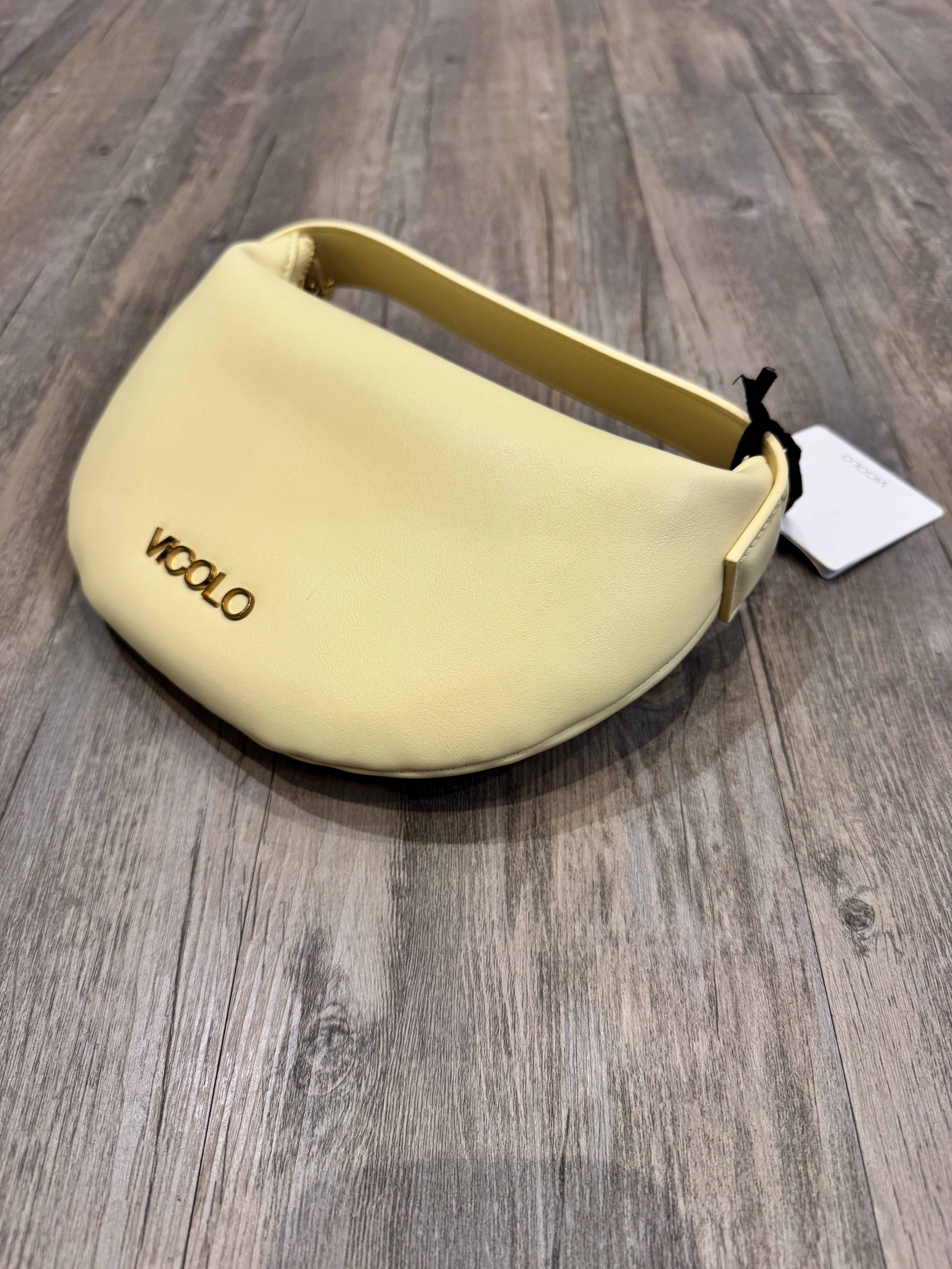 Borsa "croissant" giallo - Vicolo