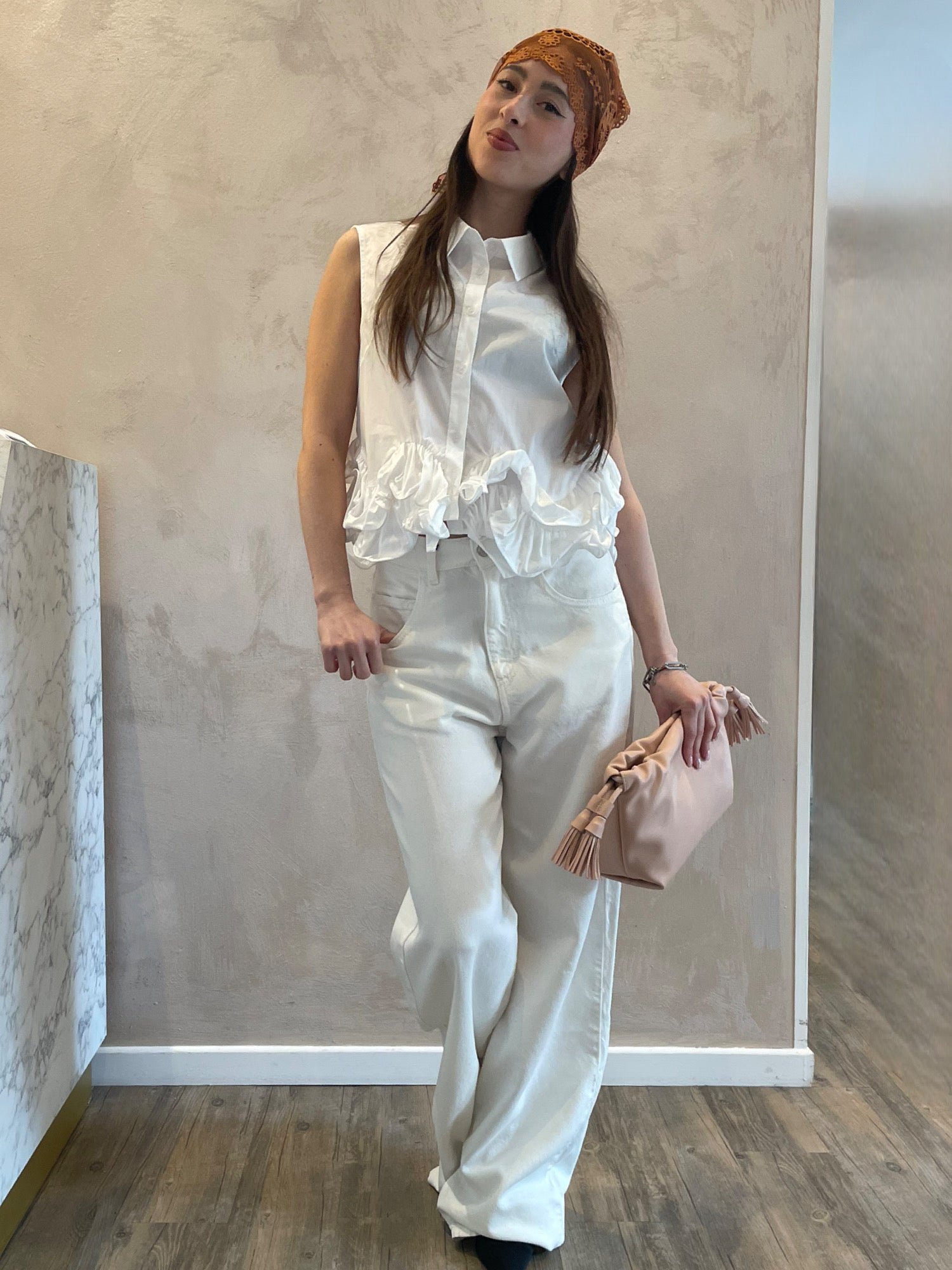 Jeans "Poppy" bianco - Icon Denim