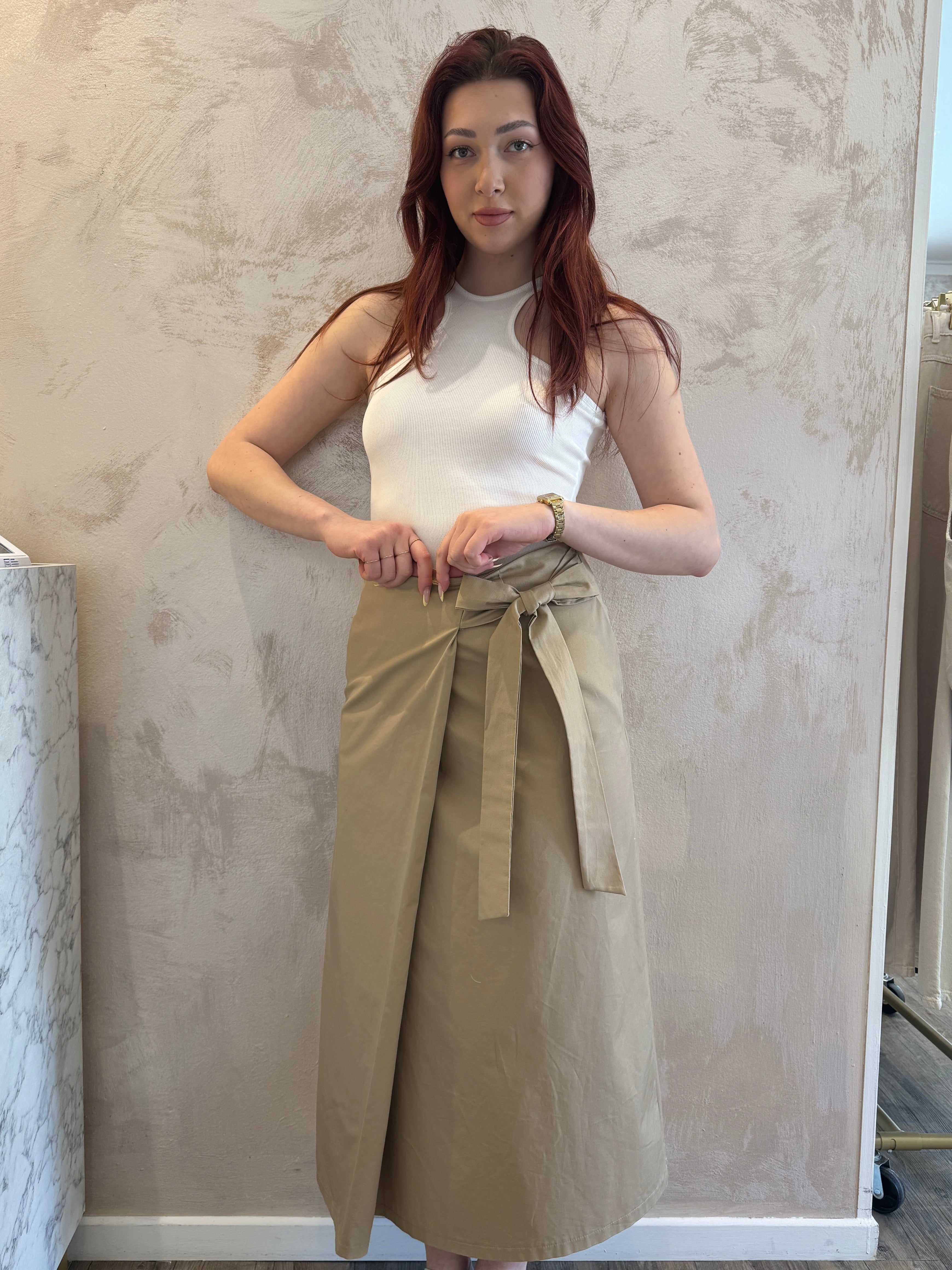 Gonna lunga beige - Saiph