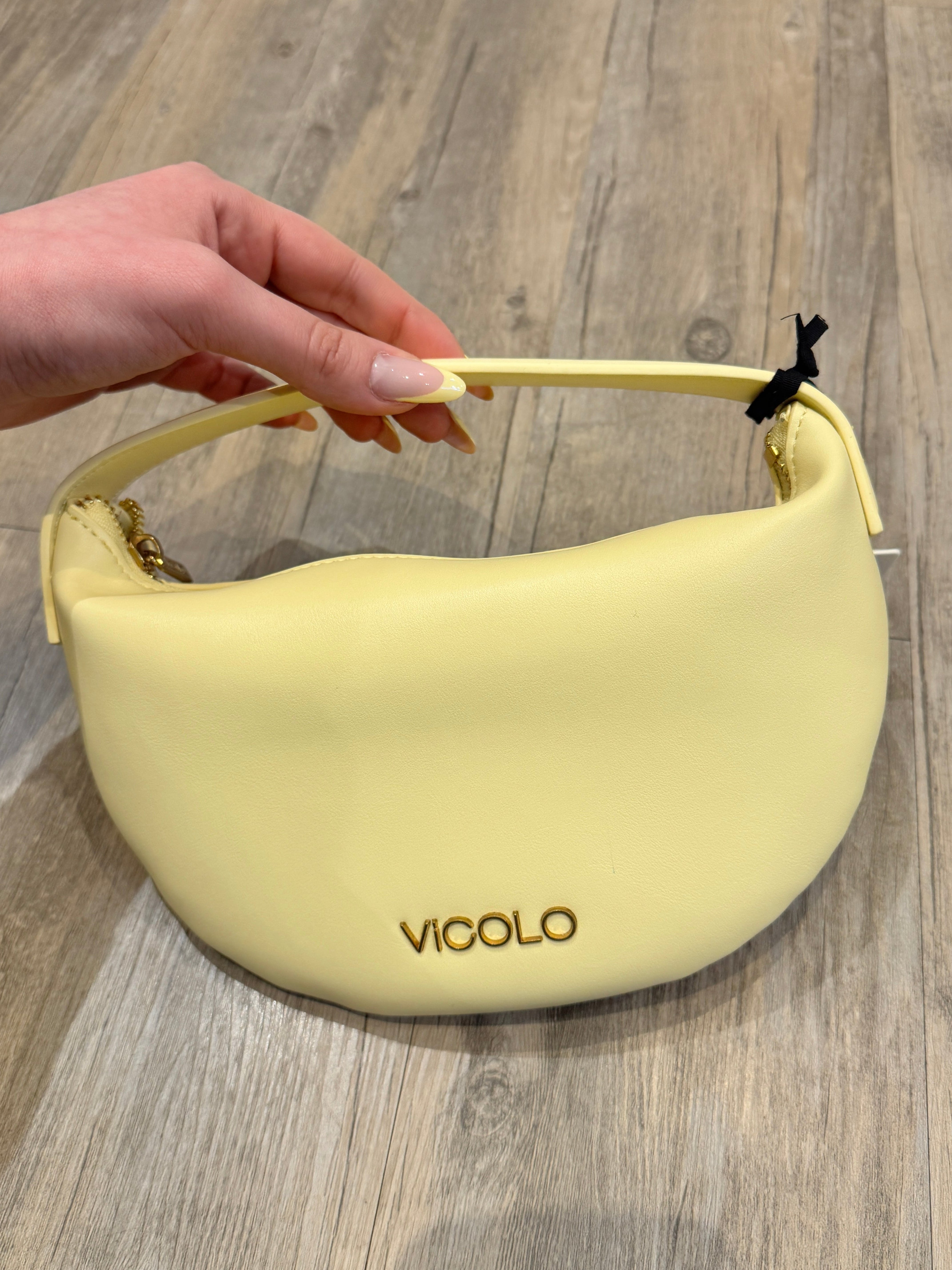 Borsa "croissant" giallo - Vicolo