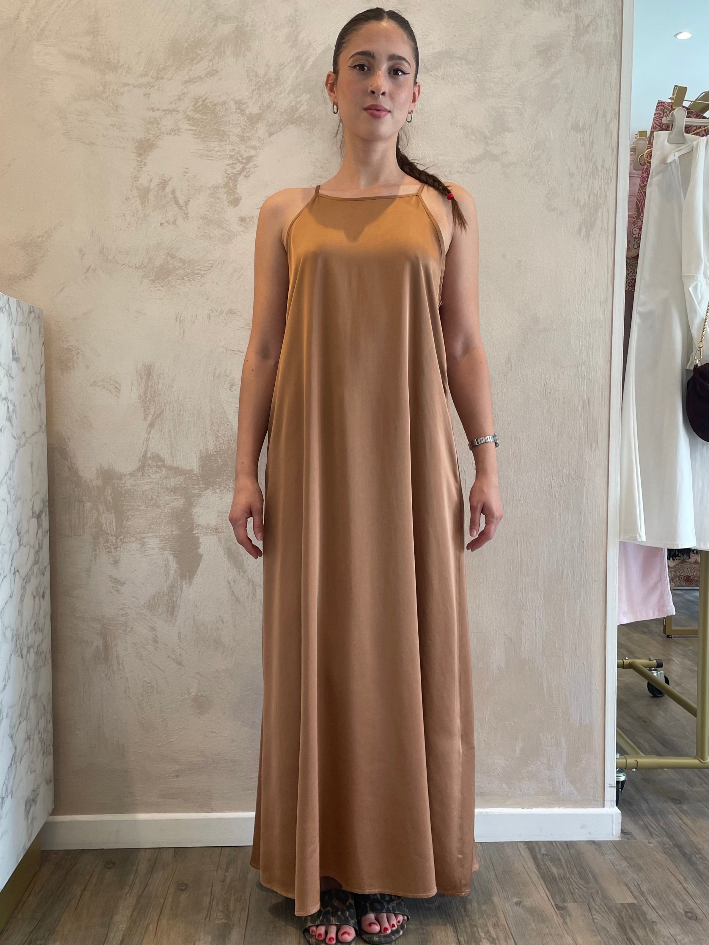 Abito Satin bronzo - Vicolo
