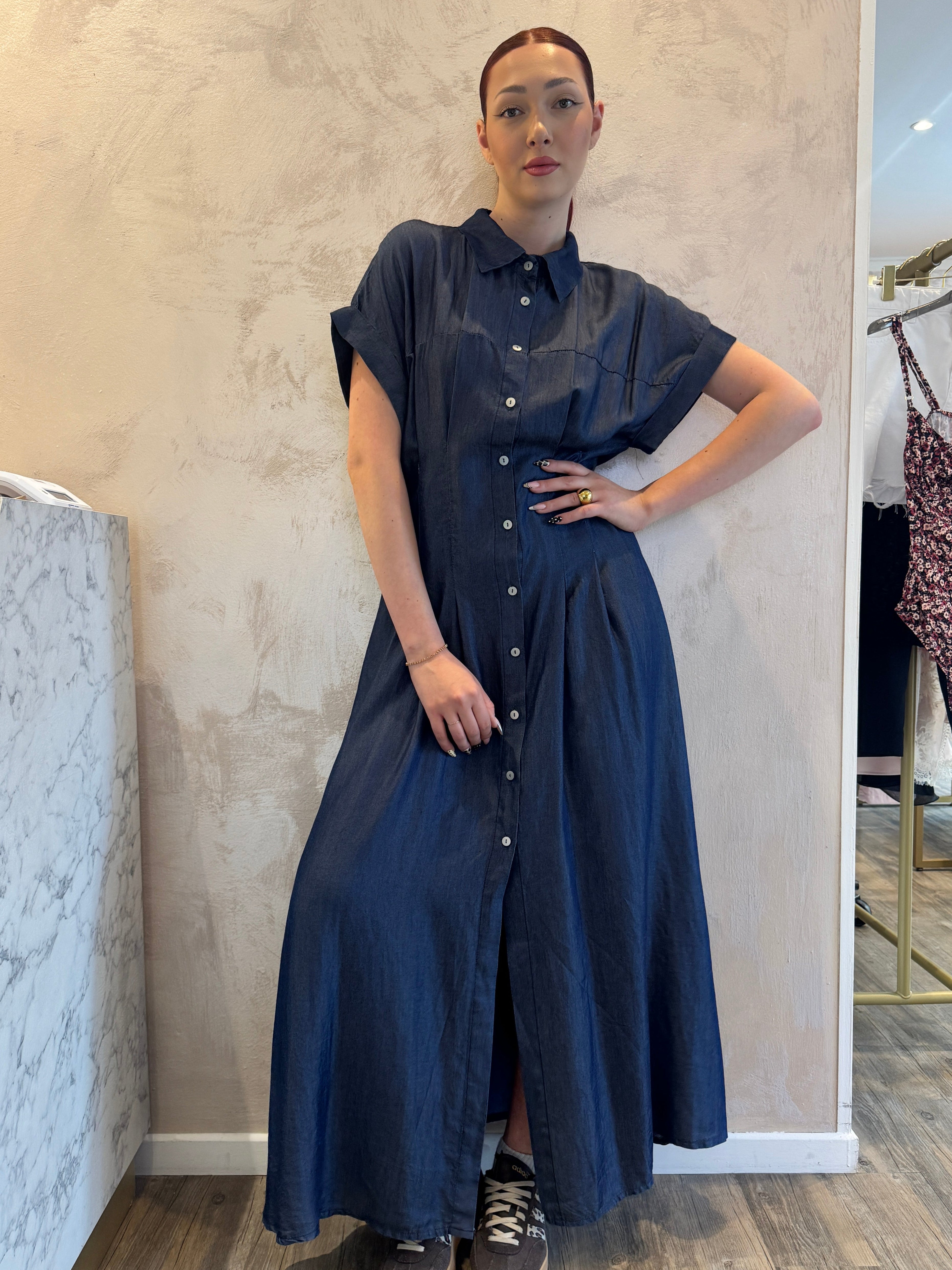 Abito chemisier in chambray - Saiph