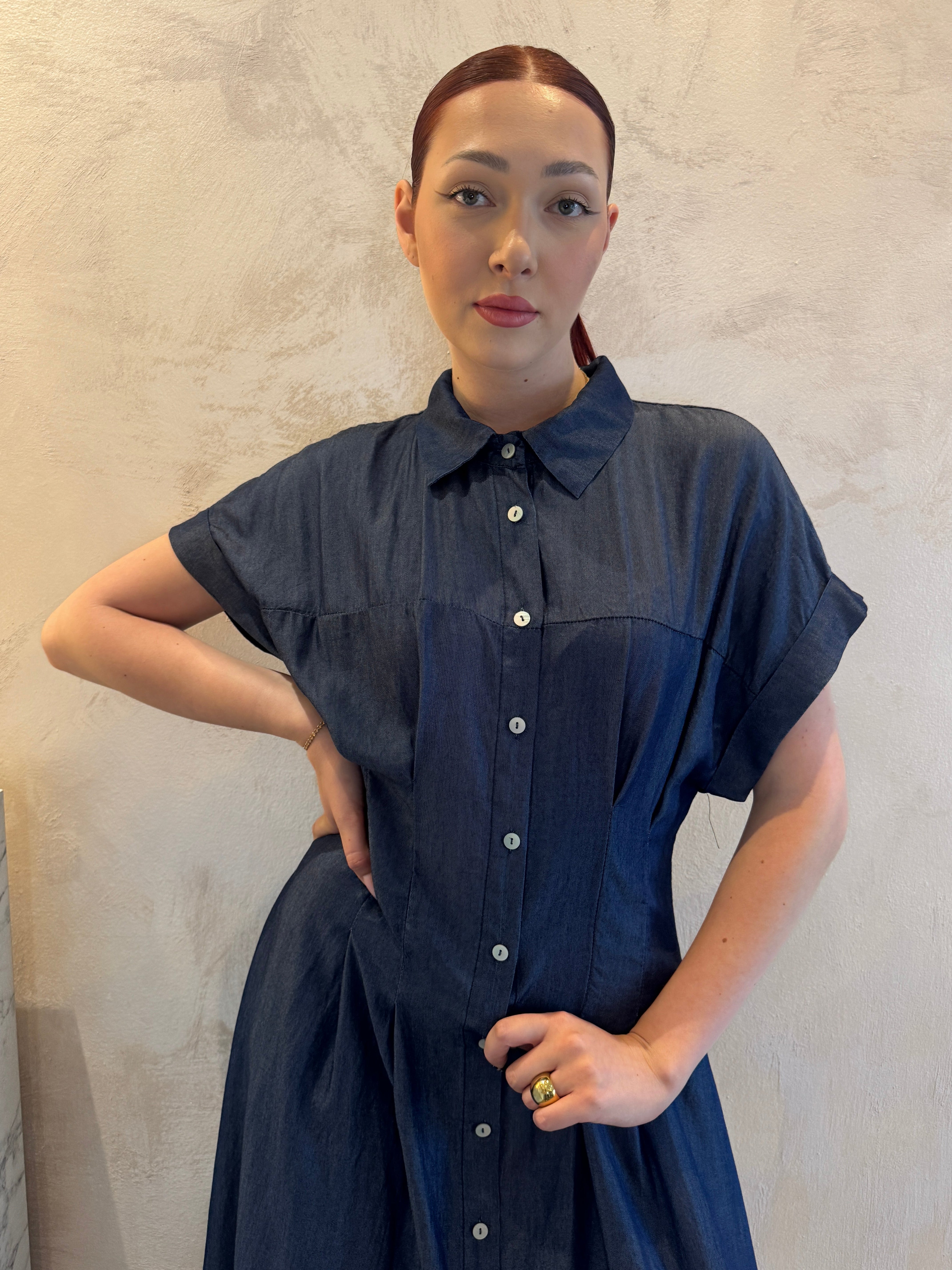 Abito chemisier in chambray - Saiph