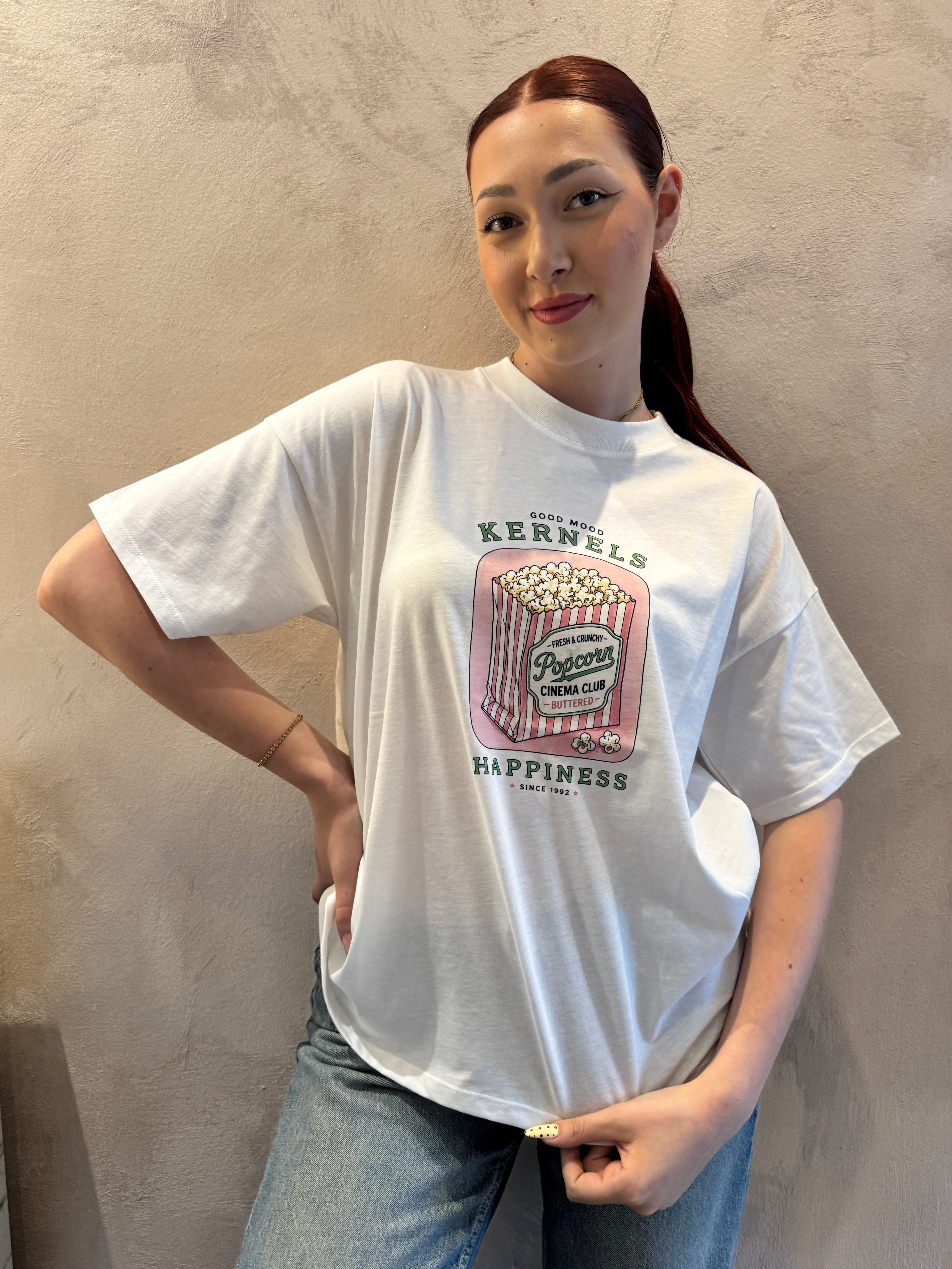 T-shirt fit over stampa pop corn - Vicolo
