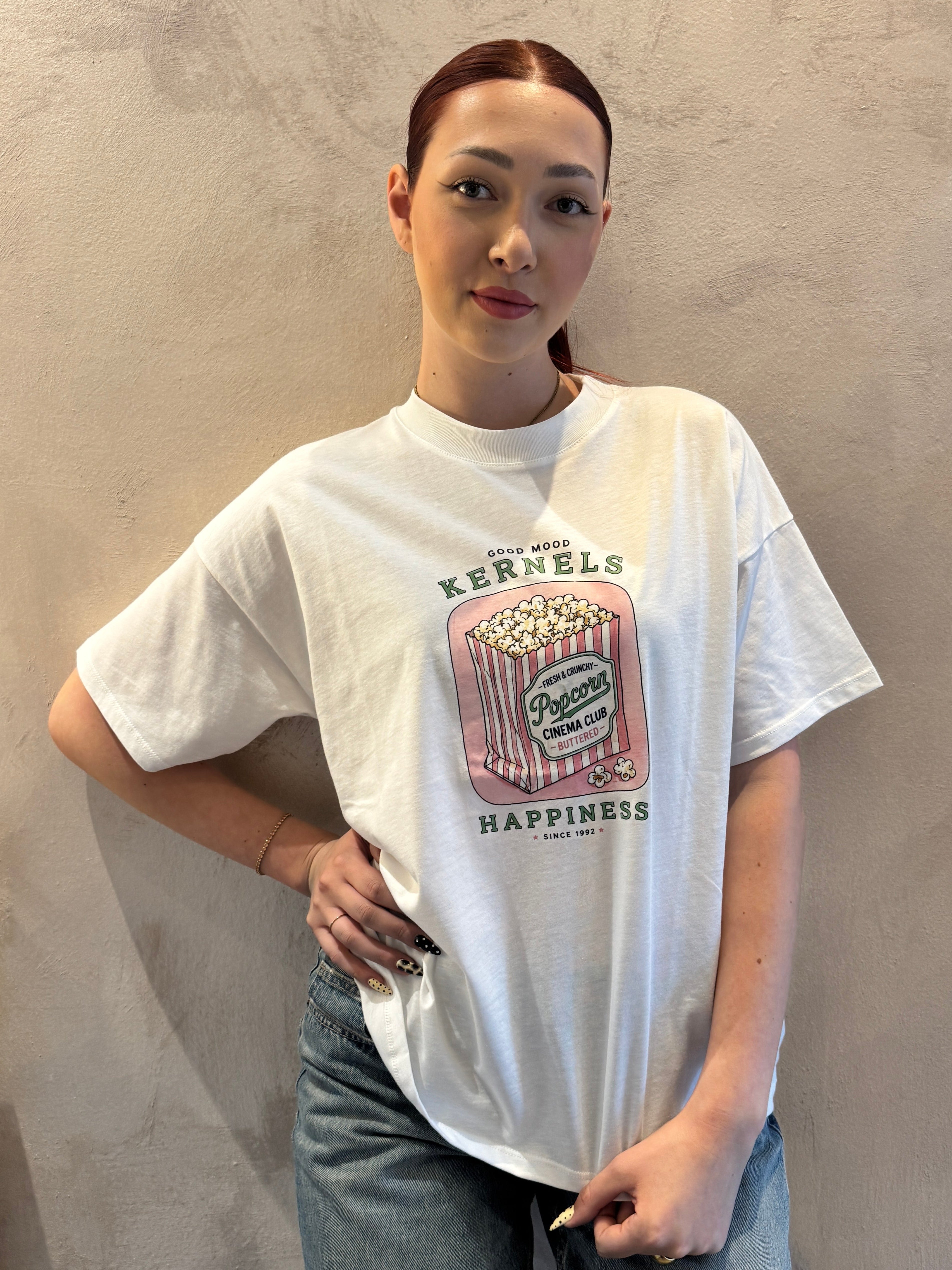 T-shirt fit over stampa pop corn - Vicolo