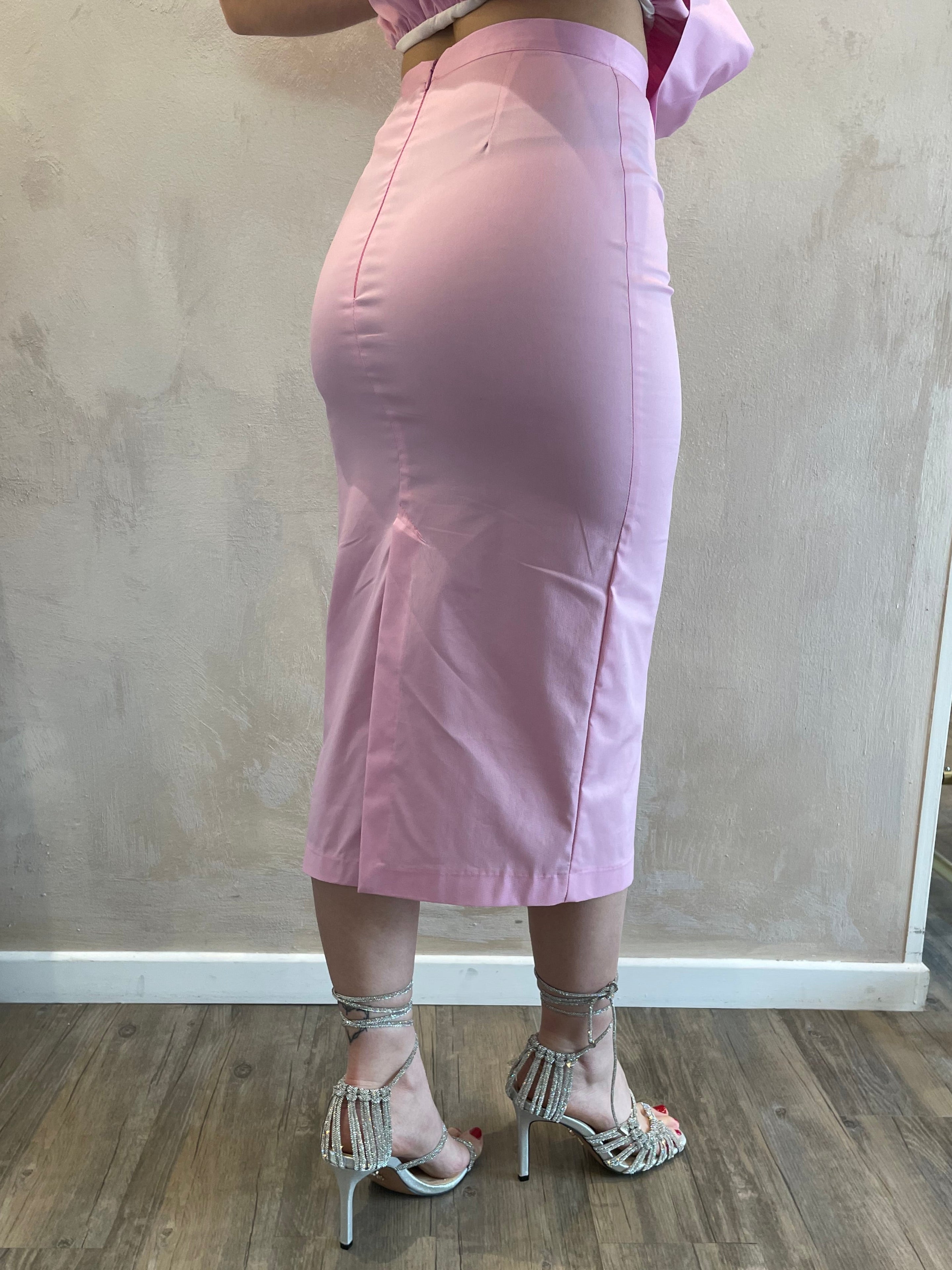 Gonna a tubino rosa - Dixie
