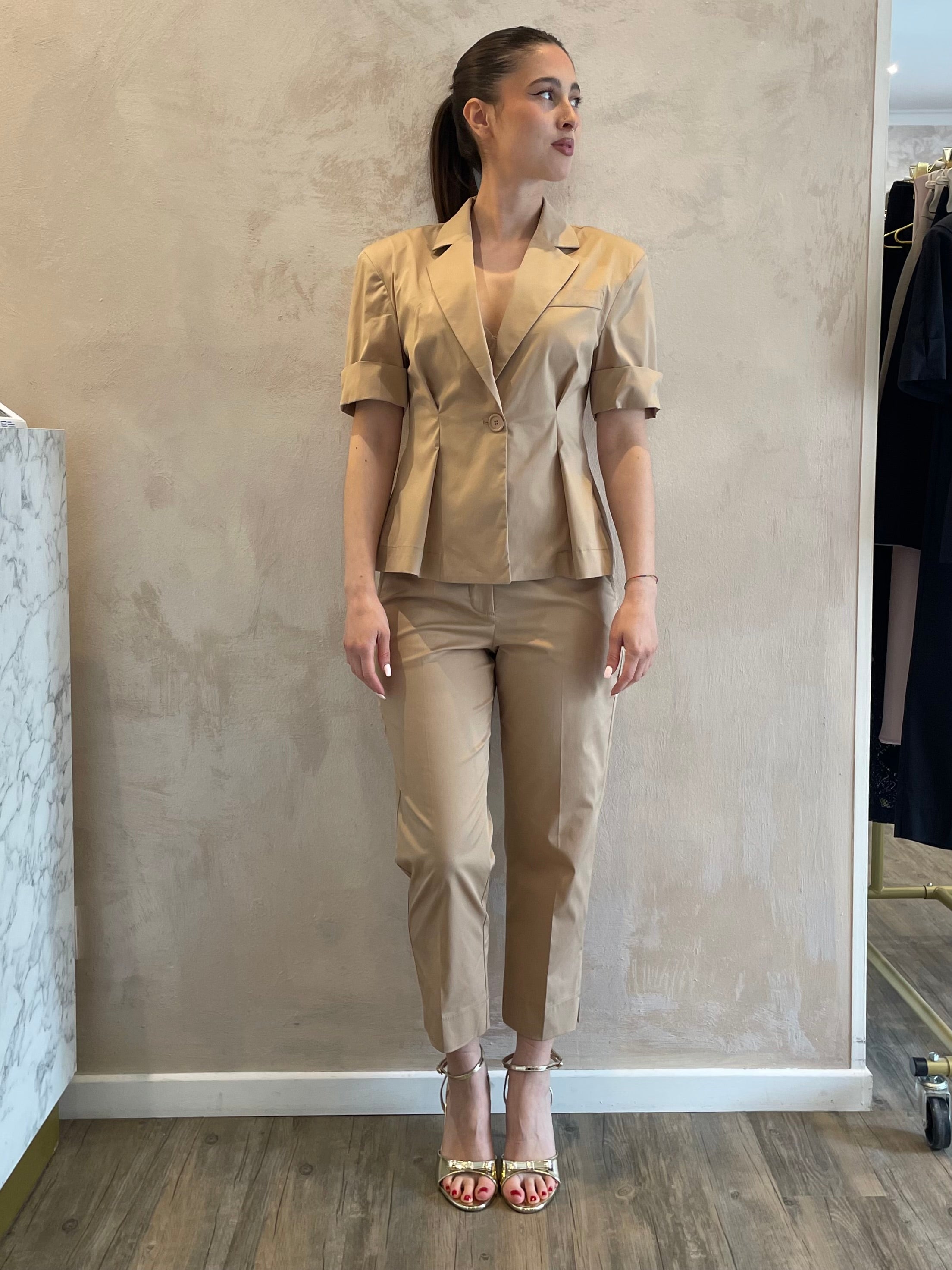 Blazer manica c. e pinces tabacco - Dixie