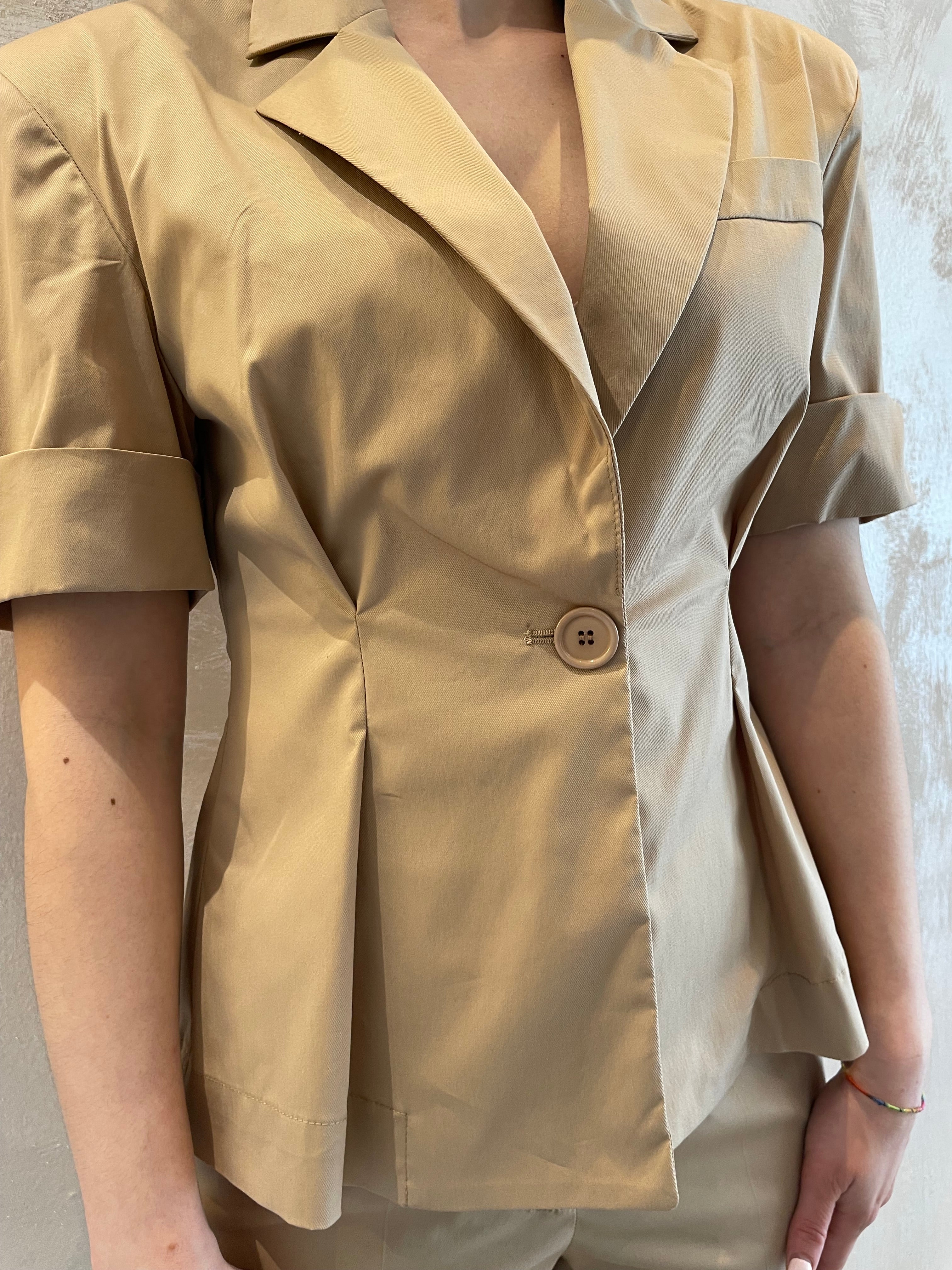 Blazer manica c. e pinces tabacco - Dixie