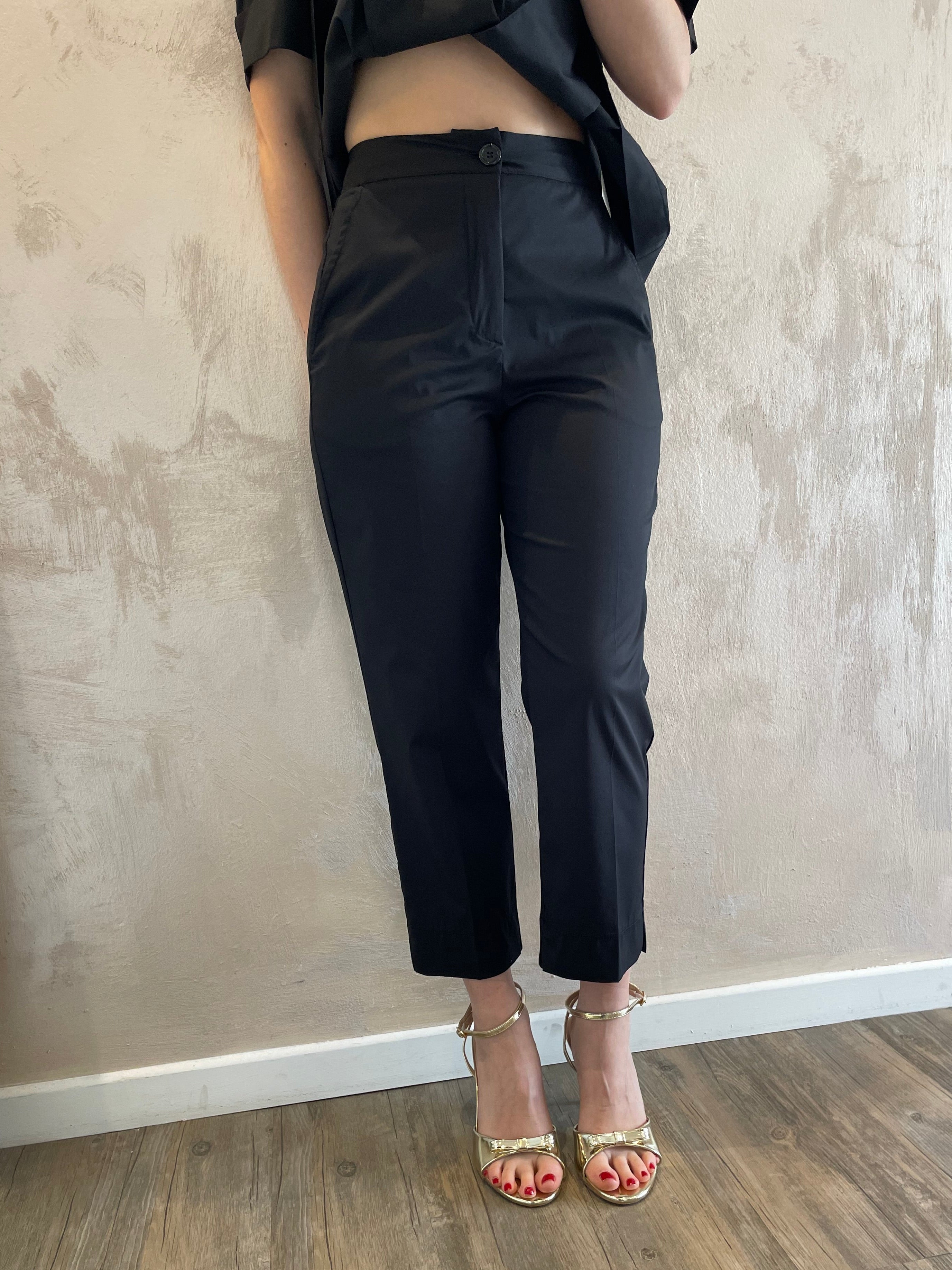 Pantalone chino fit nero - Dixie