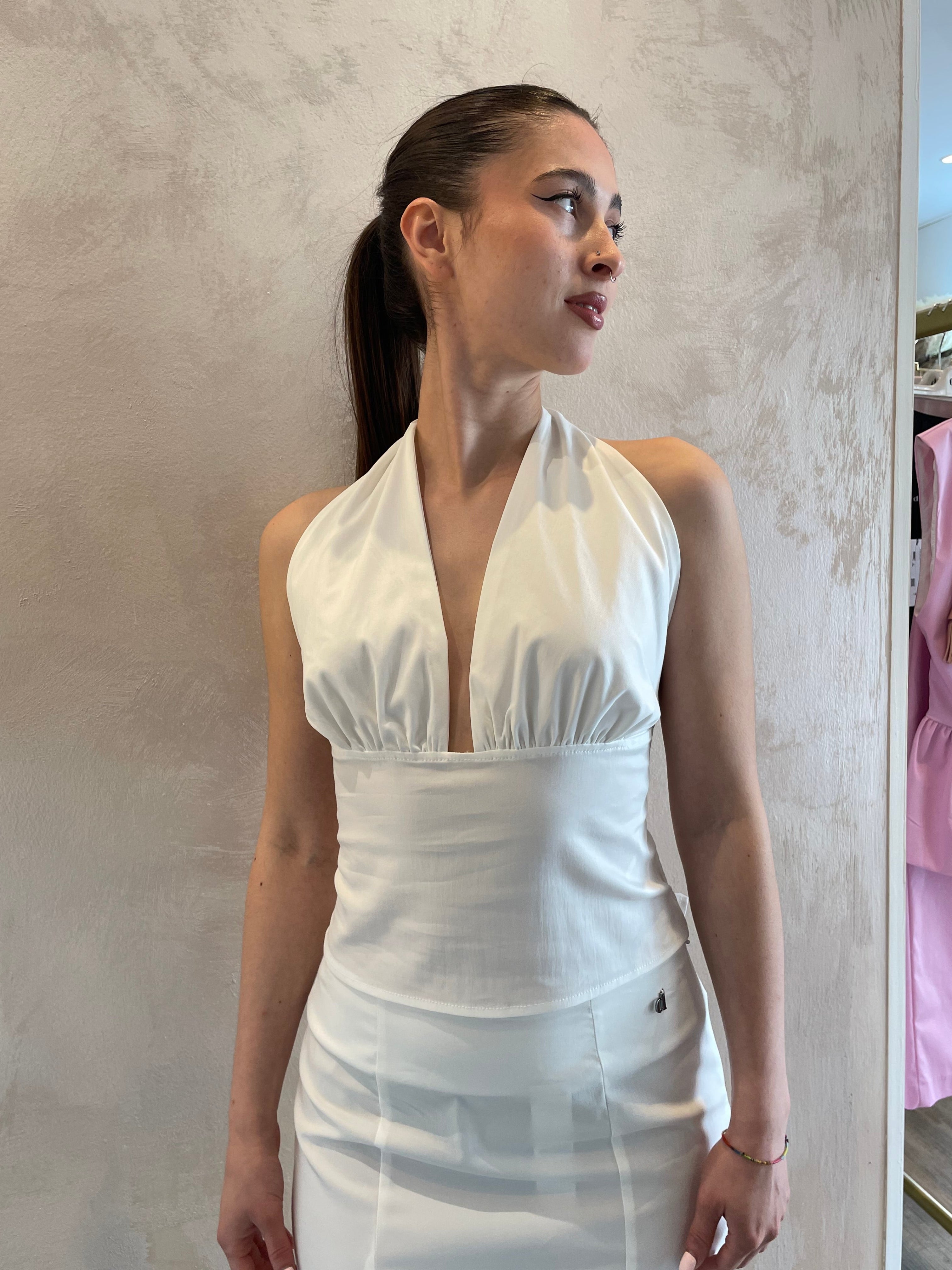 Top halter allacciato sul retro - Dixie