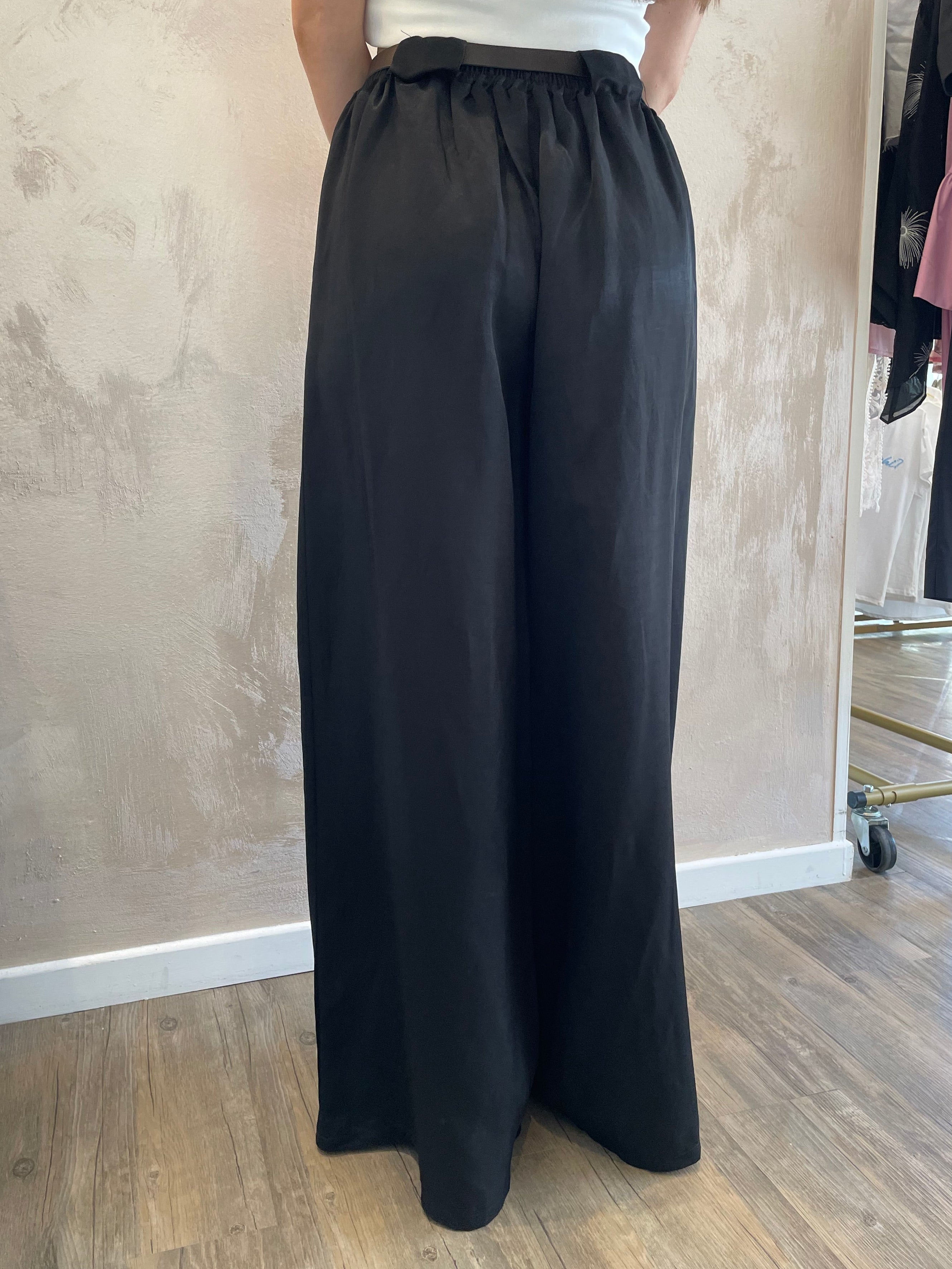 Panta con cintura nero - Saiph