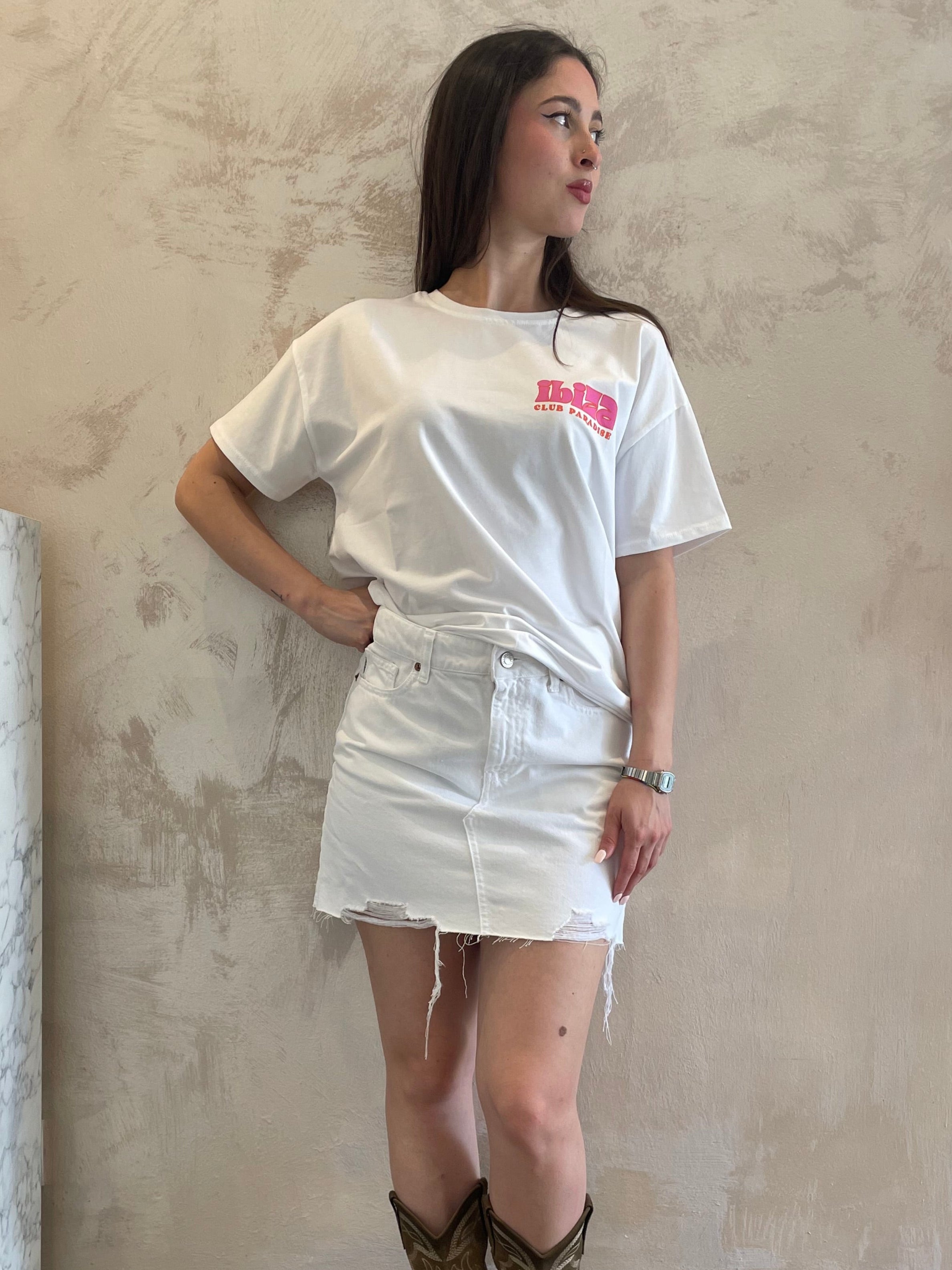 T-shirt "Ibiza" bianco - VYNEA