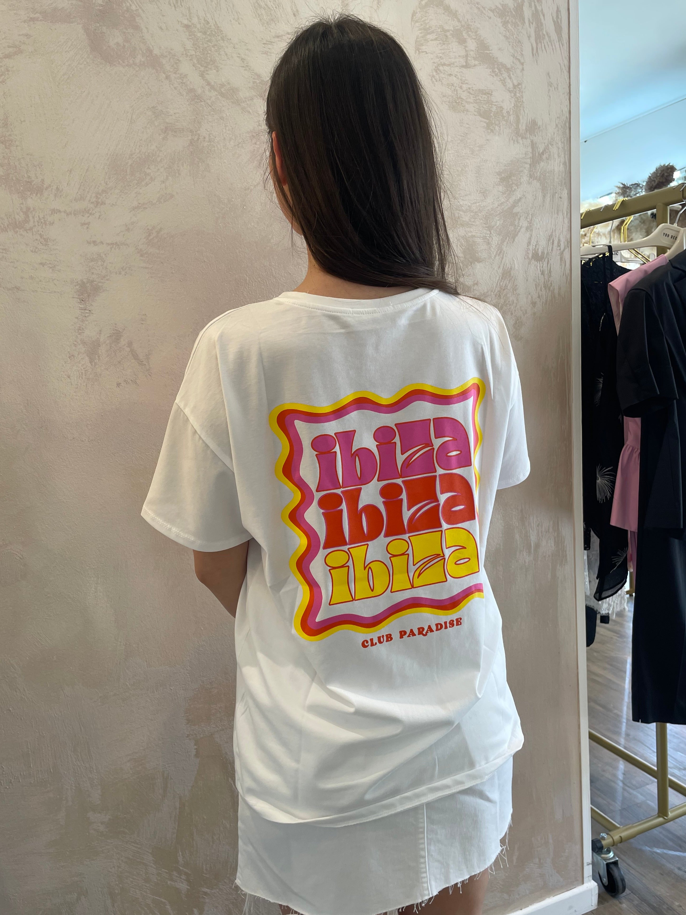 T-shirt "Ibiza" bianco - VYNEA