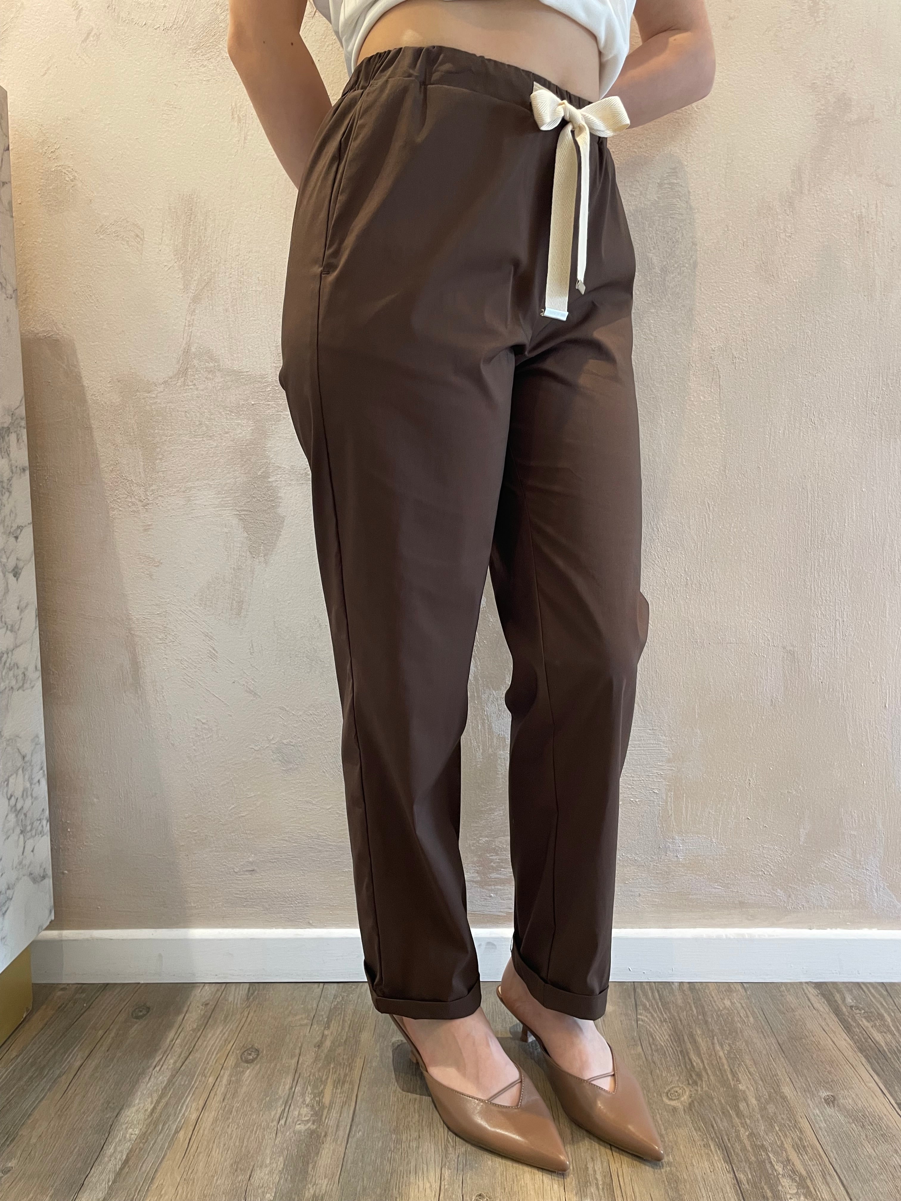Pantaloni con laccio moro - Vicolo