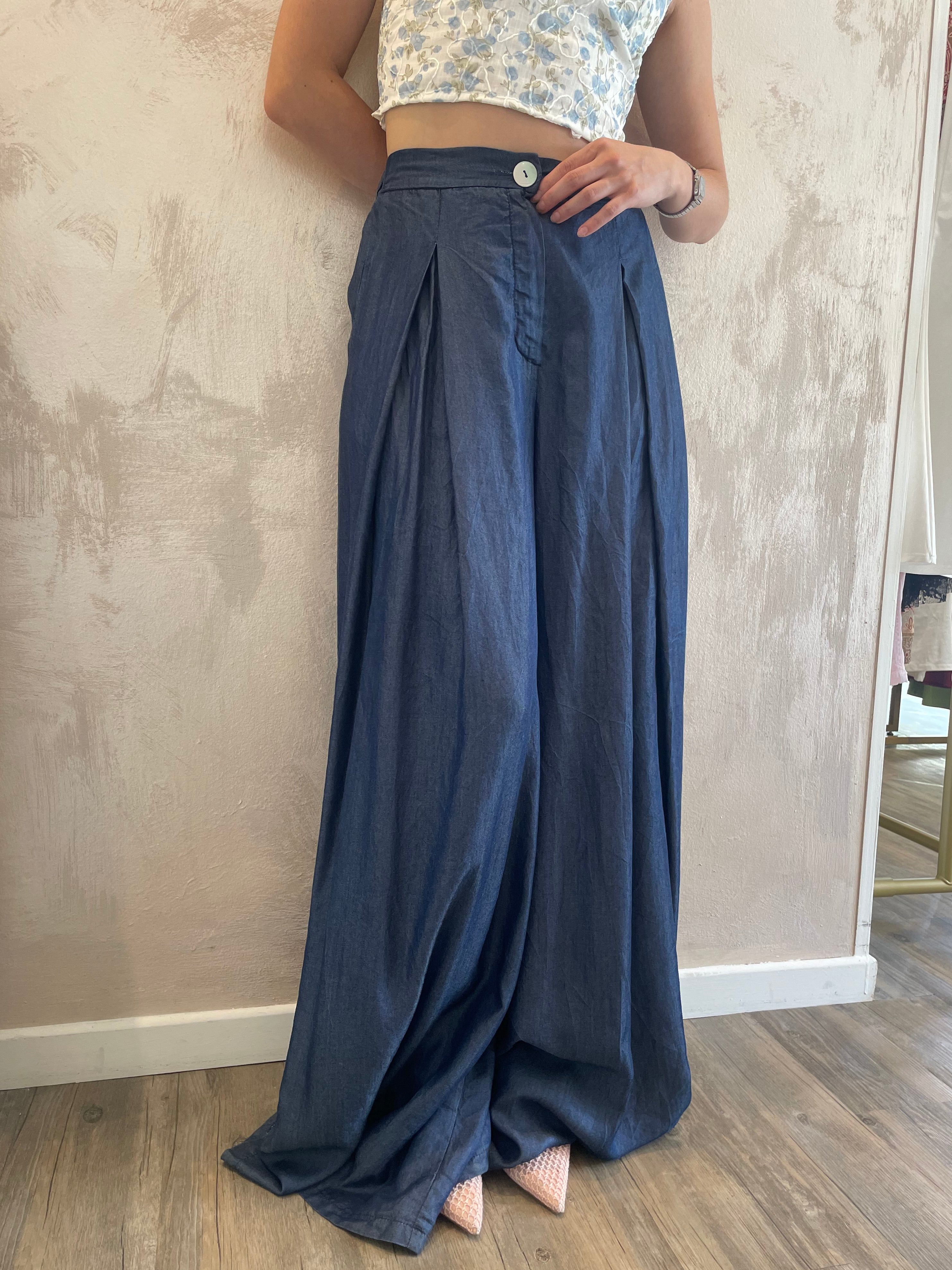 Pantaloni chambray - Saiph