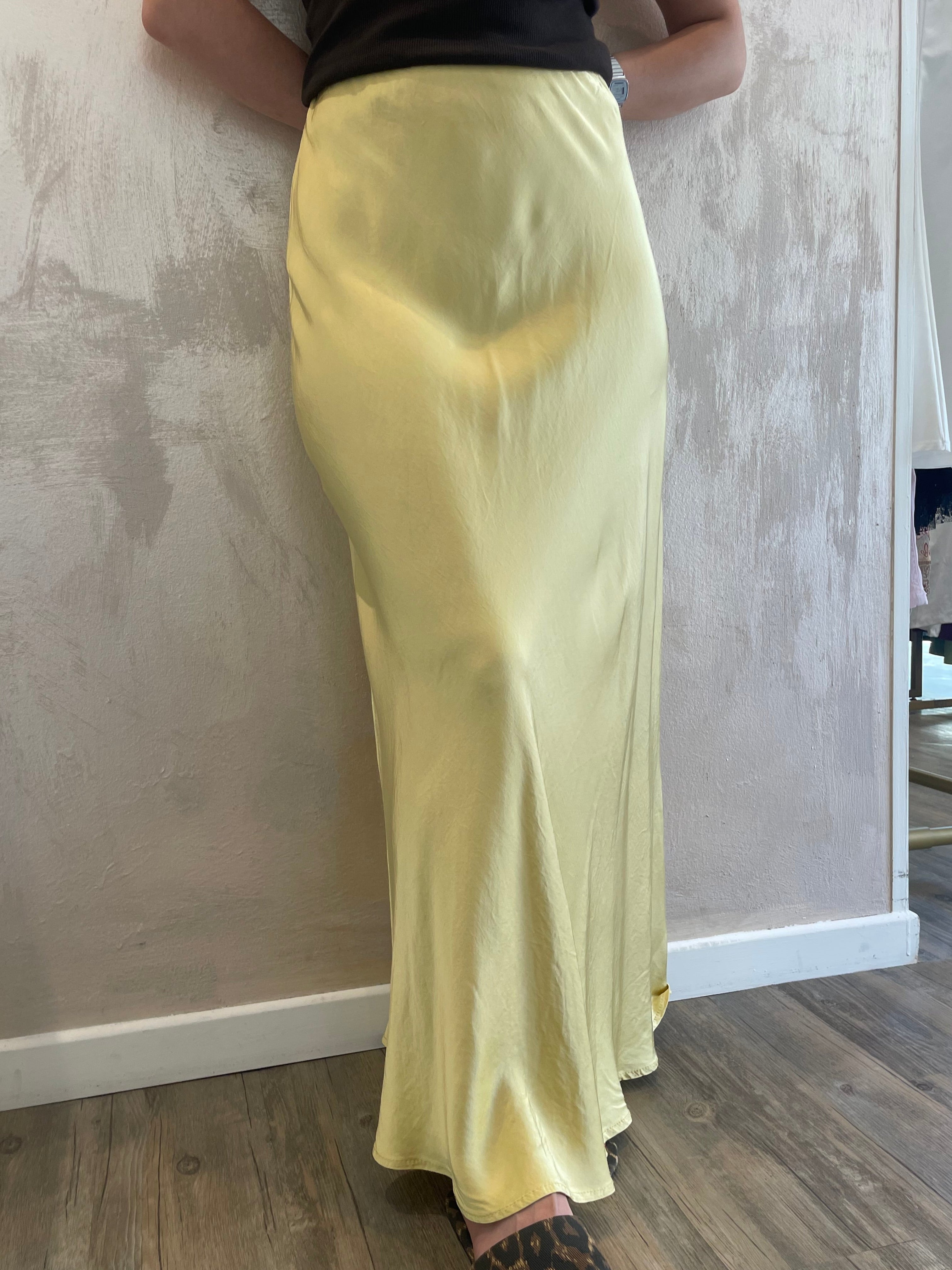 Gonna satin giallo - Saiph