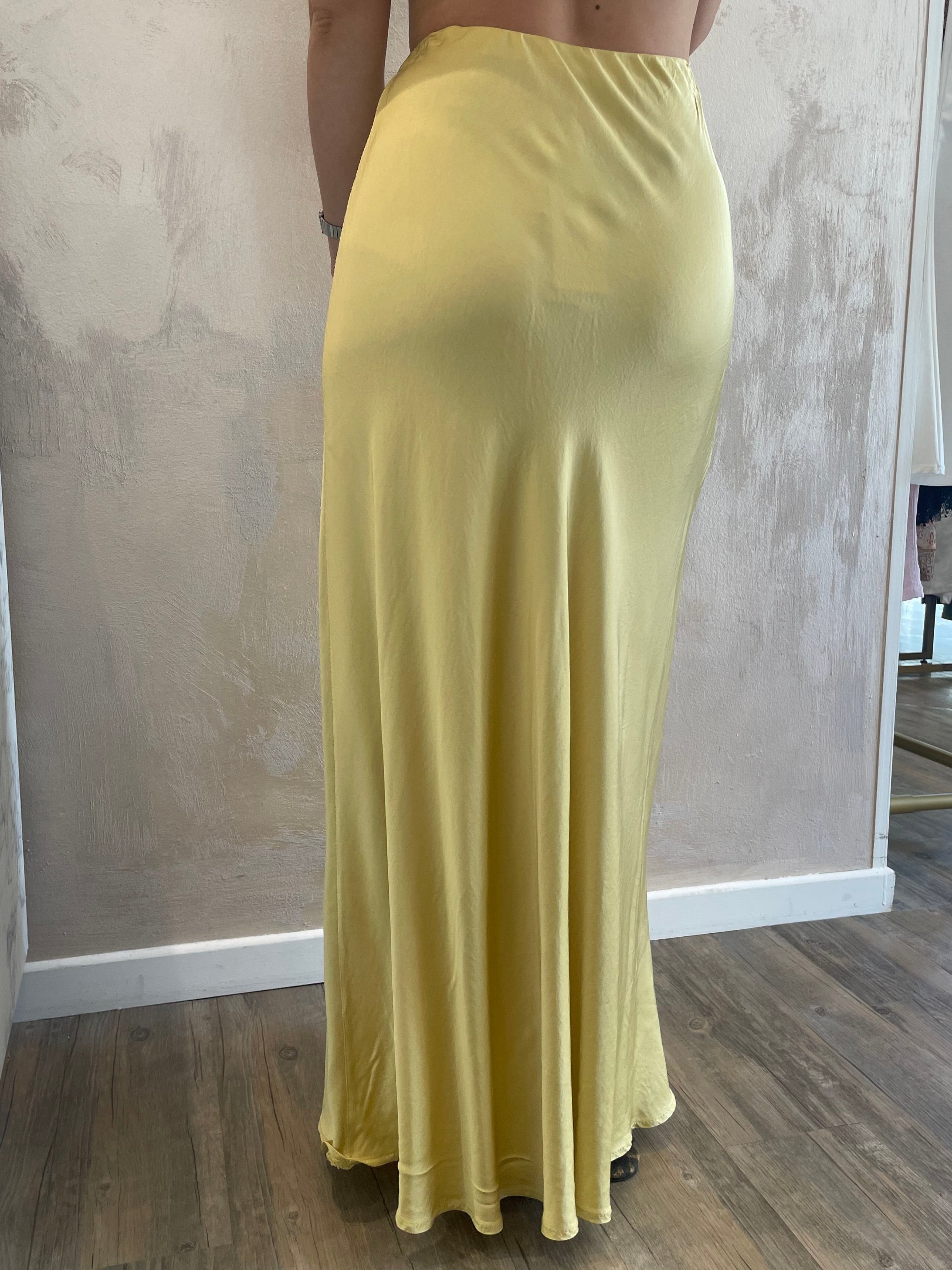 Gonna satin giallo - Saiph