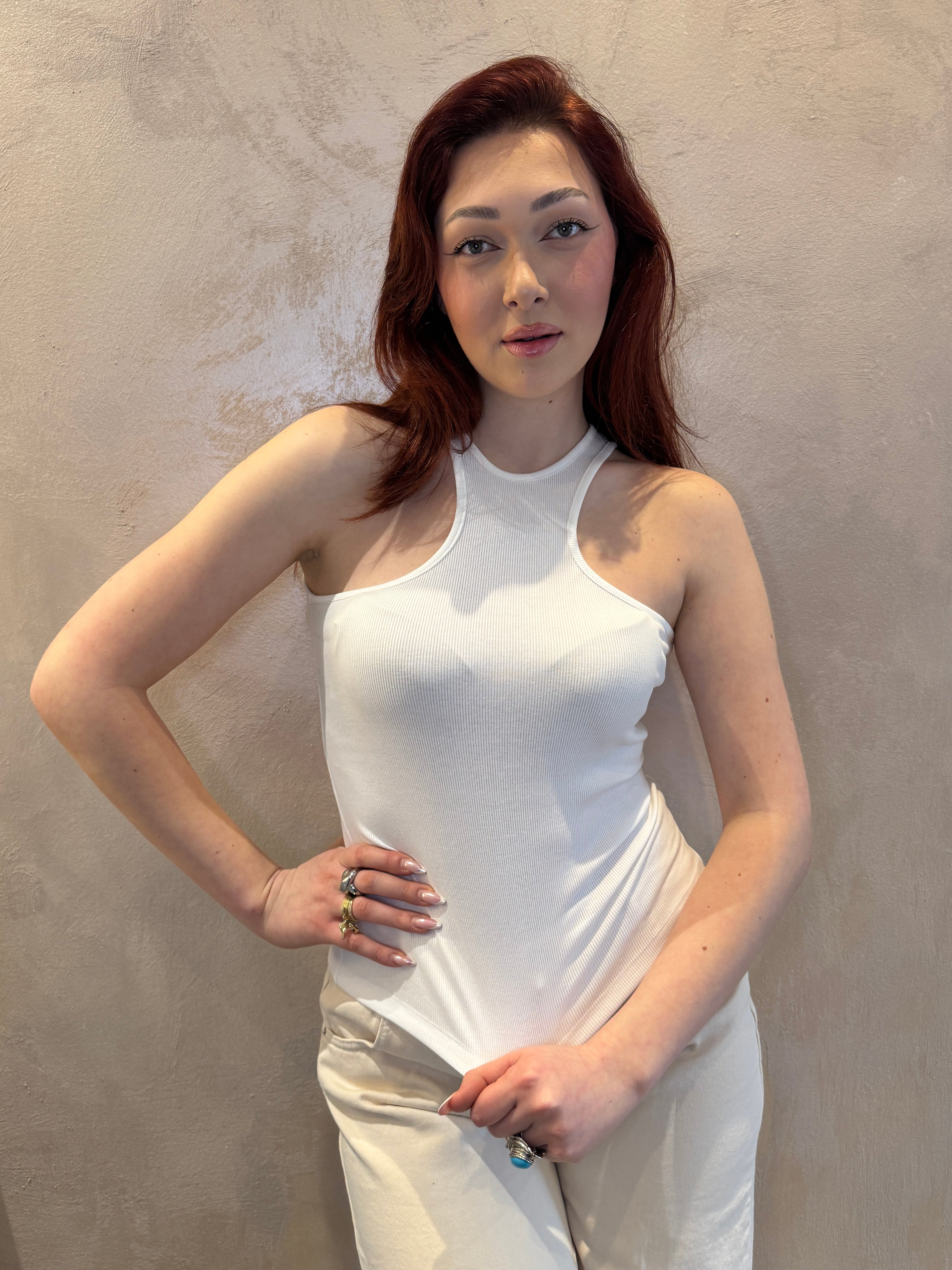 Top costine bianco - You Decide