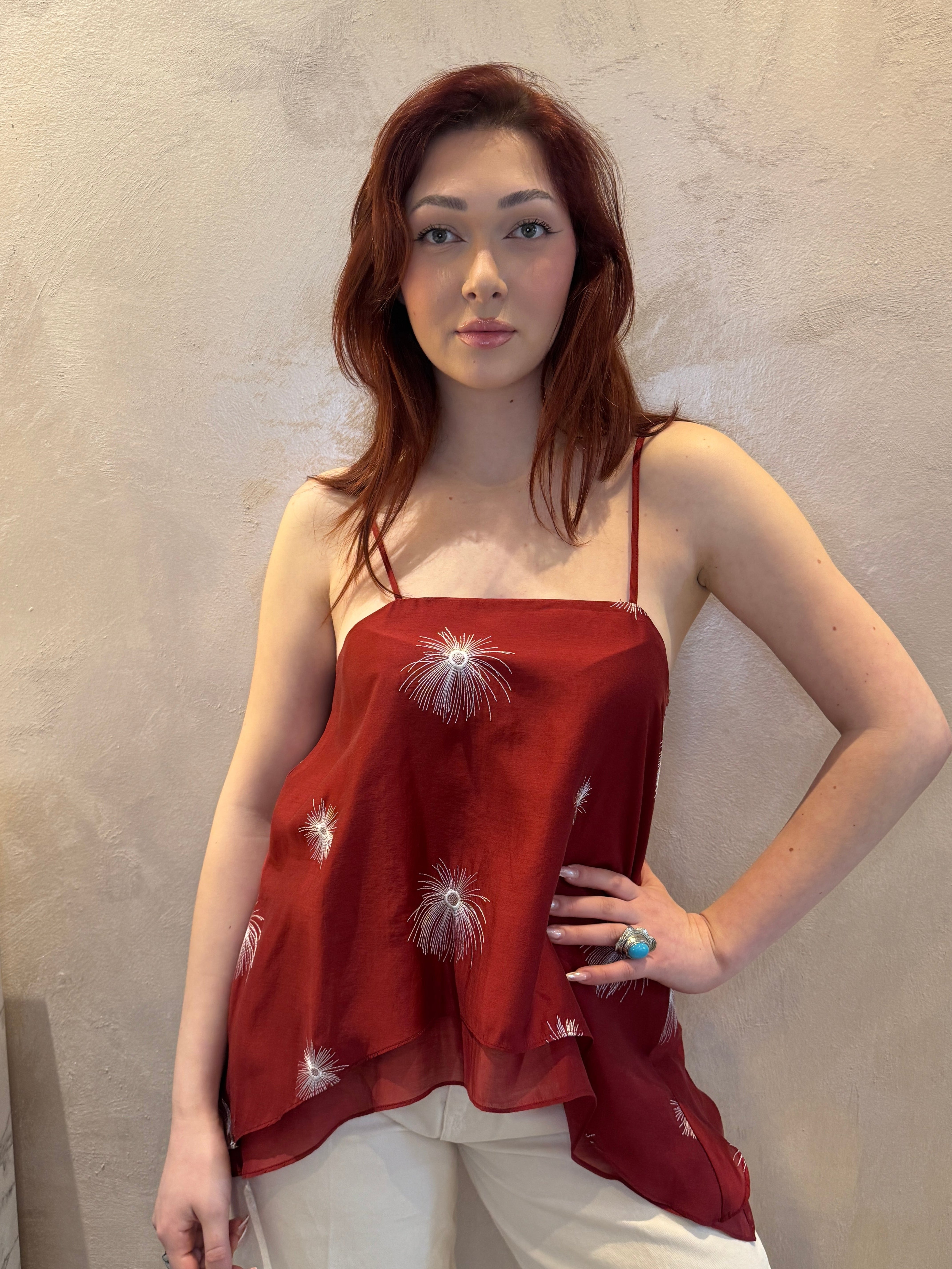 Top mussola cherry - You Decide